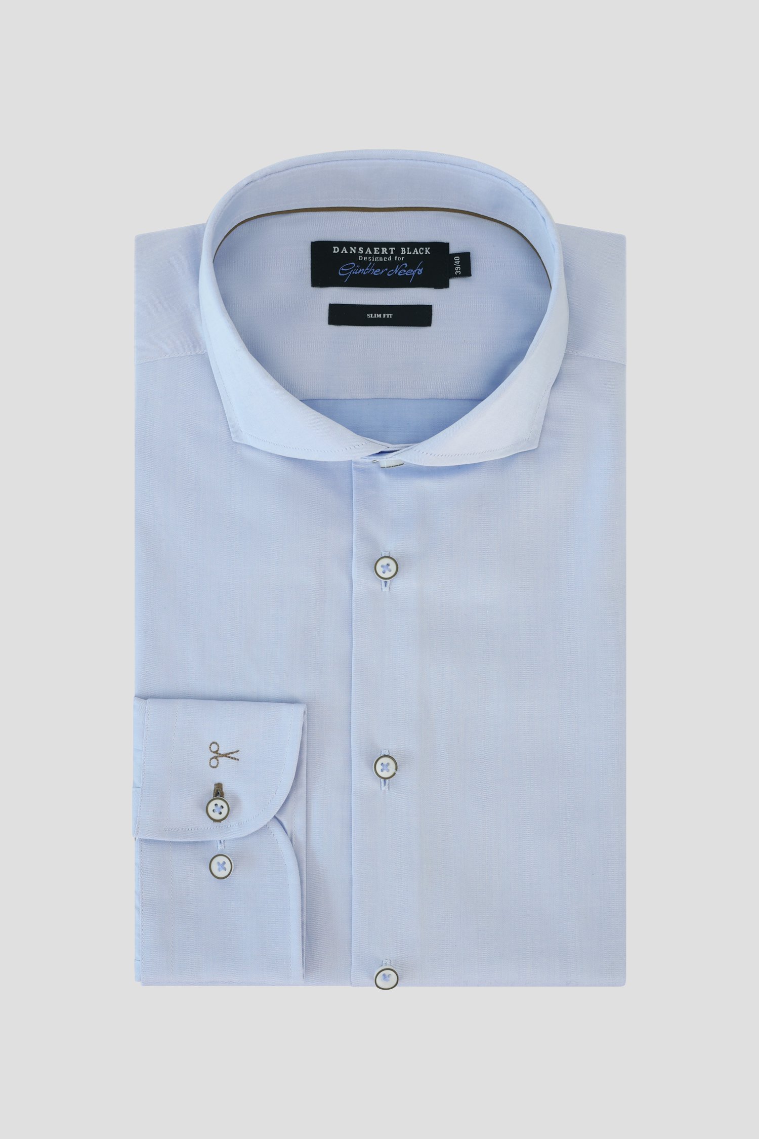 Photo produit 1 de Chemise bleu clair - Coupe slim de Dansaert Black pour Hommes