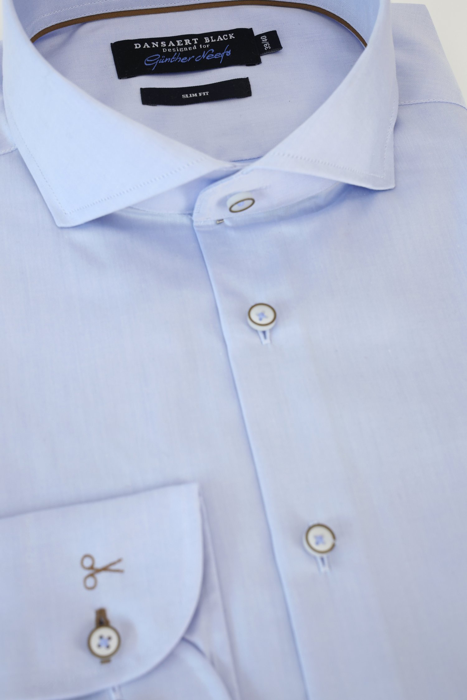 Photo produit 2 de Chemise bleu clair - Coupe slim de Dansaert Black pour Hommes