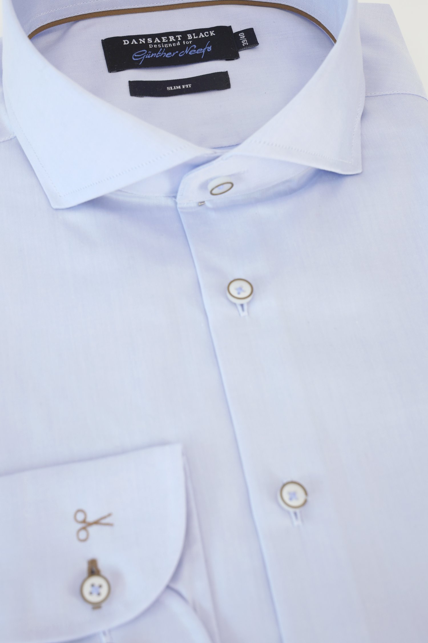 Photo produit 4 de Chemise bleu clair - Coupe slim de Dansaert Black pour Hommes