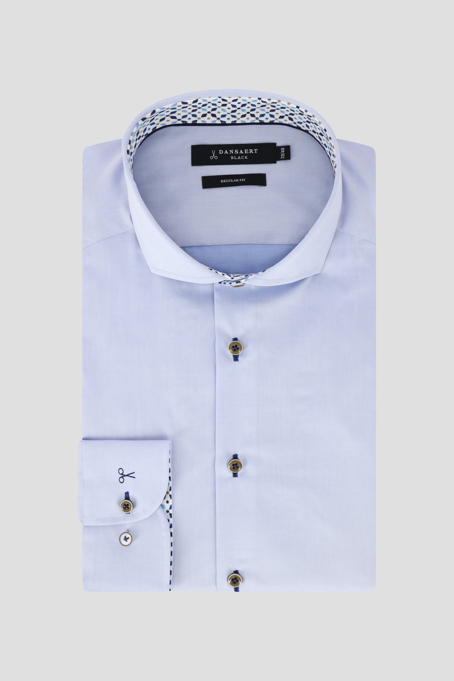 Chemise bleu clair - regular fit de Dansaert Black pour Hommes