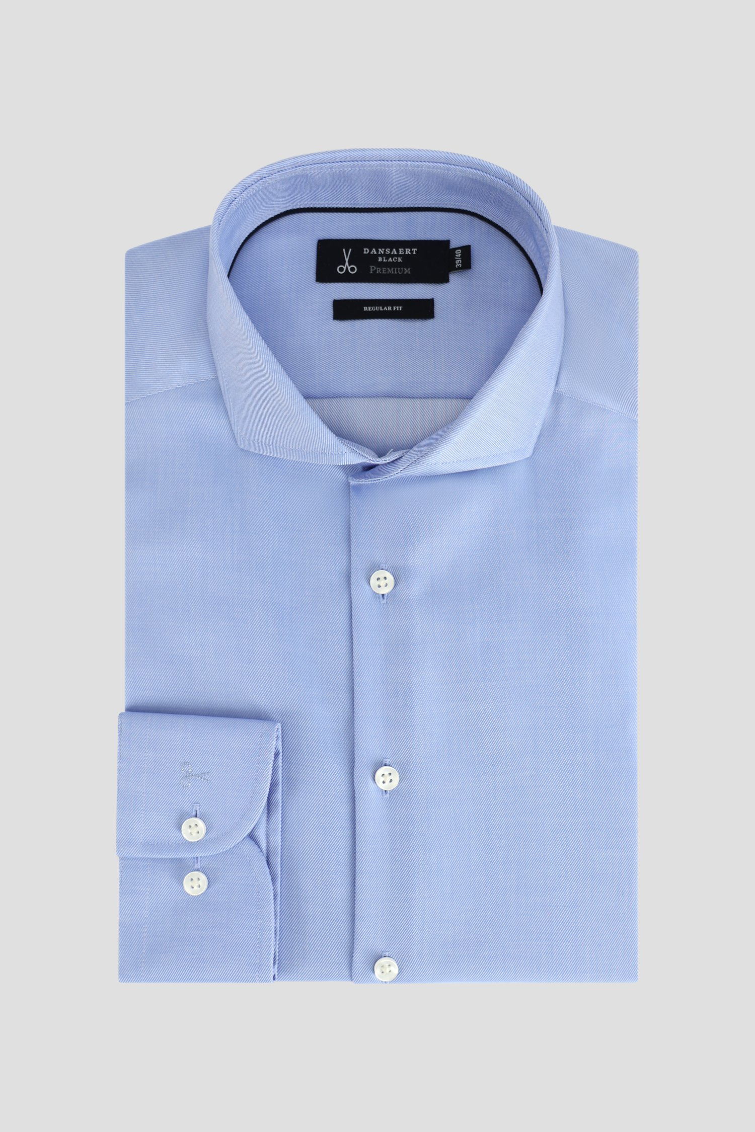 Photo produit 1 de Chemise bleu clair - Regular fit de Dansaert Black Premium pour Hommes