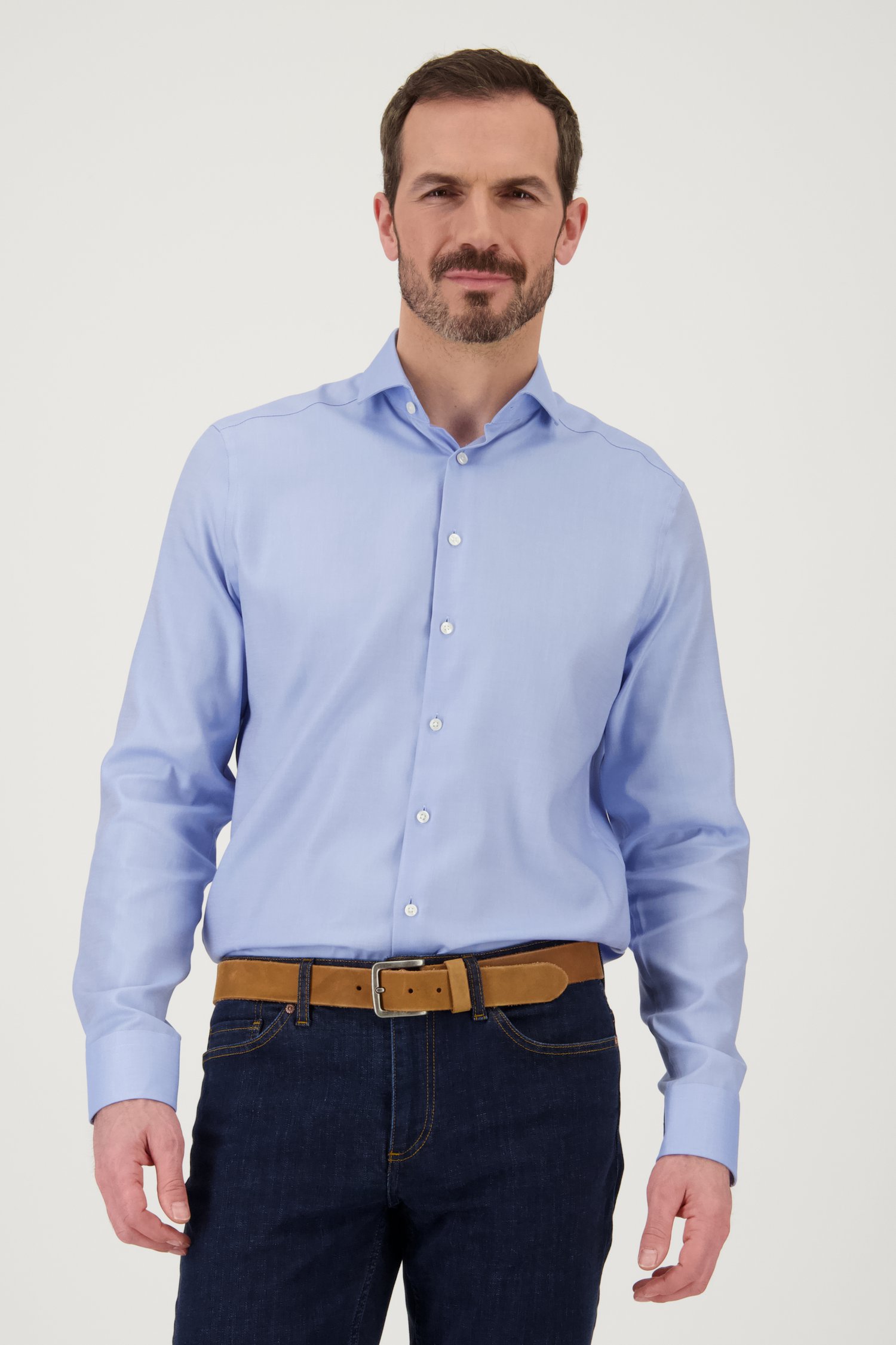 Le devant de Chemise bleu clair - Regular fit de Dansaert Black Premium pour Hommes