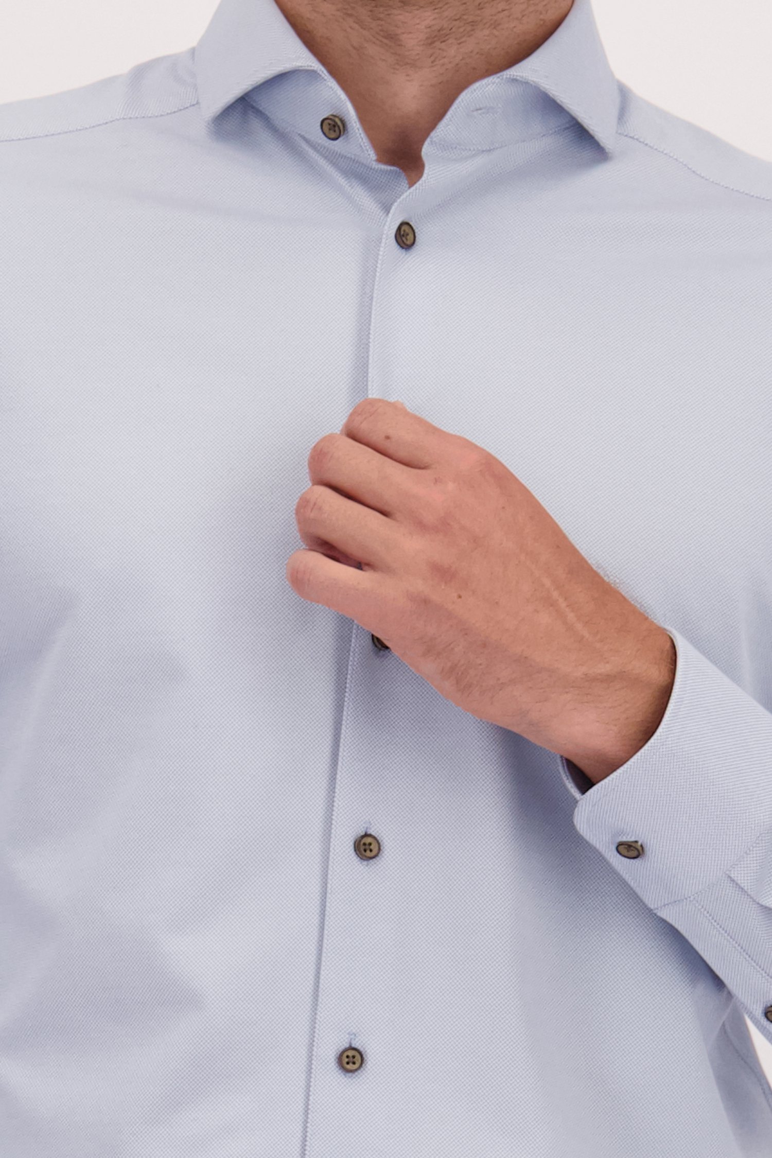 Détail de Chemise bleu clair - Regular fit de Upper East pour Hommes
