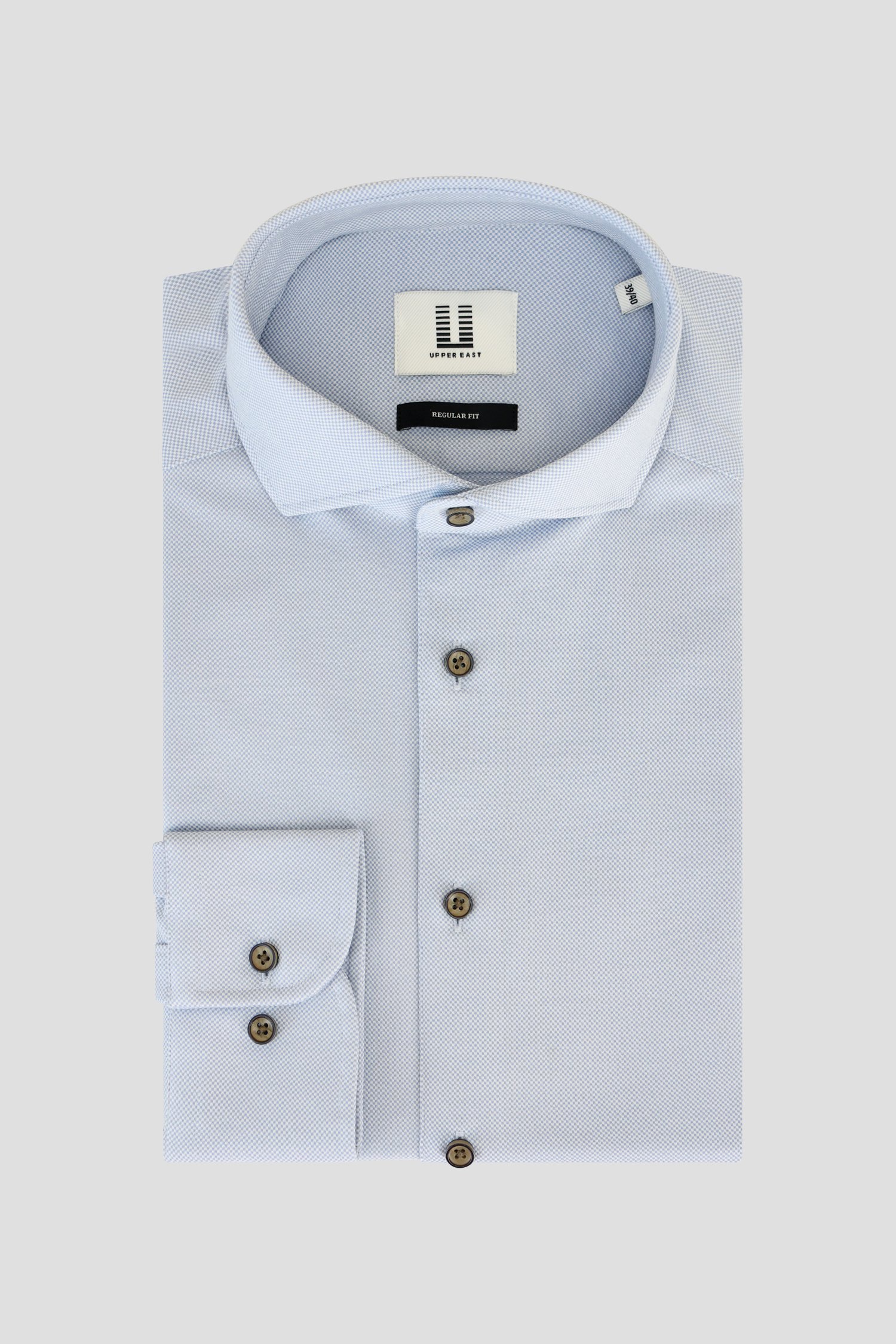 Photo produit 1 de Chemise bleu clair - Regular fit de Upper East pour Hommes