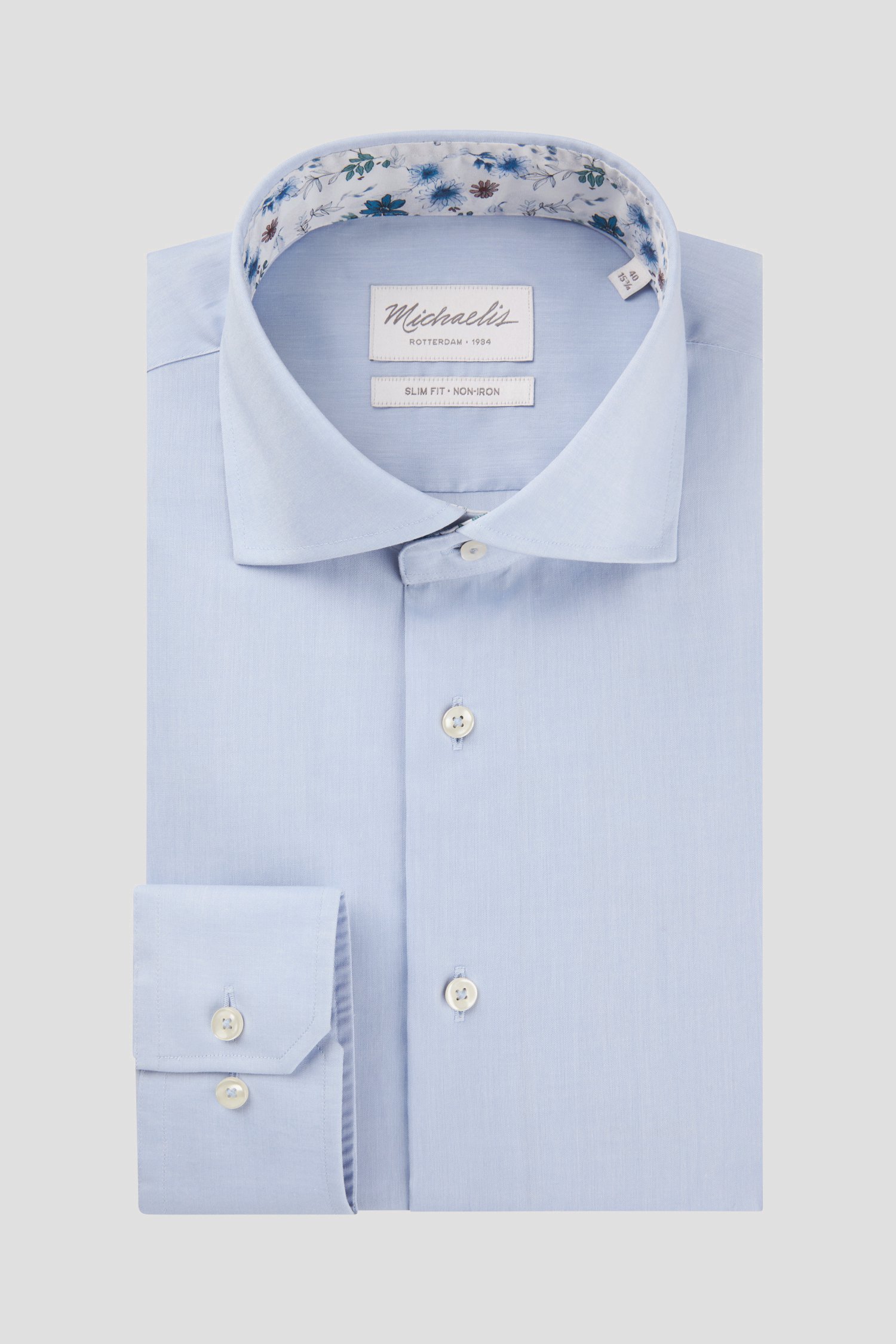 Chemise bleu clair - Slim fit de Michaelis pour Hommes