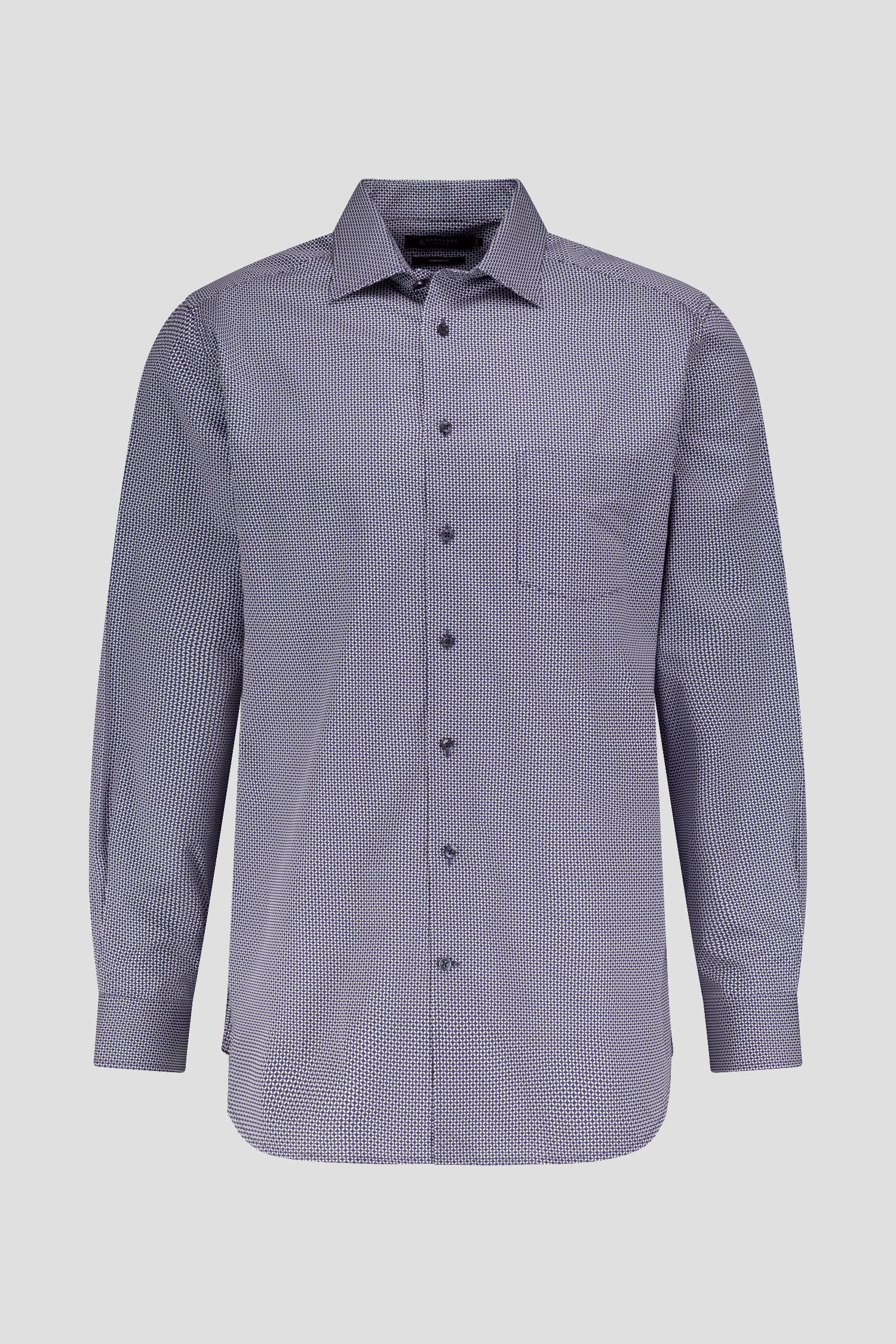 Photo produit 3 de Chemise bleu foncé à imprimé fin - comfort fit  de Dansaert Black pour Hommes