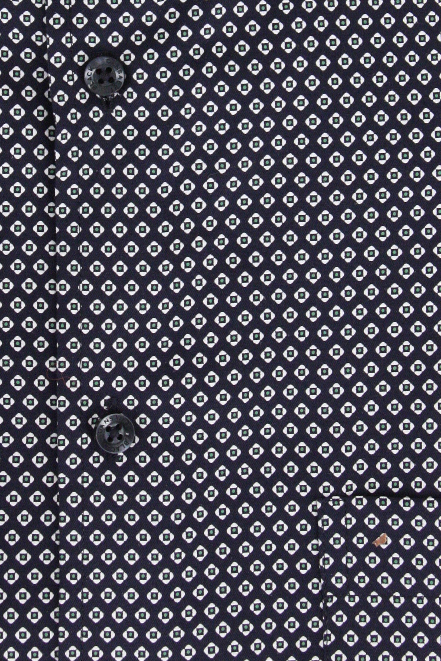 Chemise bleu foncé à imprimé fin - Regular fit de Dansaert Black pour Hommes