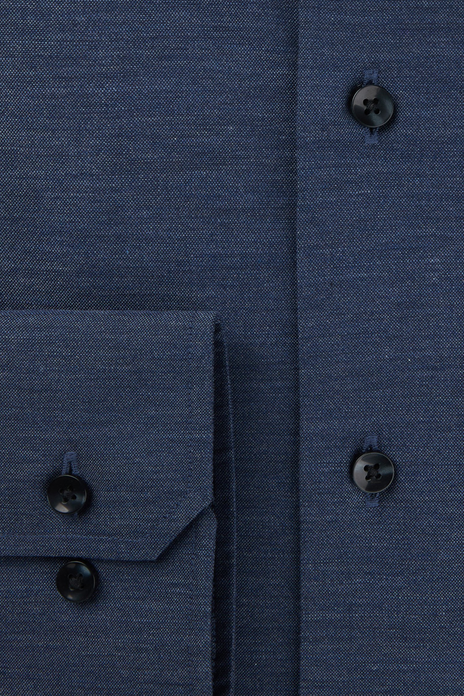 Chemise bleu foncé à l'allure de jean - Slim fit de Michaelis pour Hommes