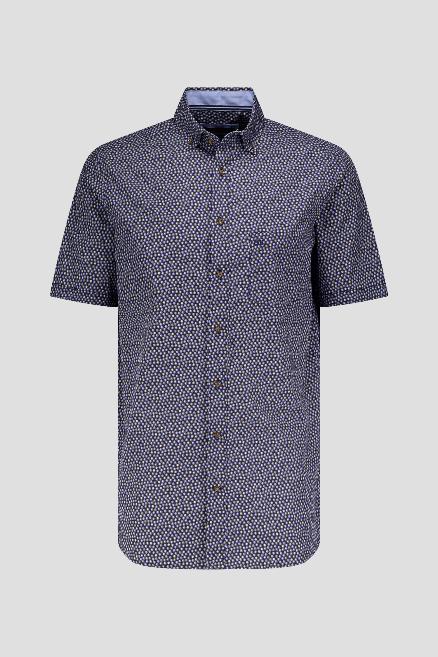 Photo produit 3 de Chemise bleu foncé à pois - comfort fit.  de Dansaert Blue pour Hommes