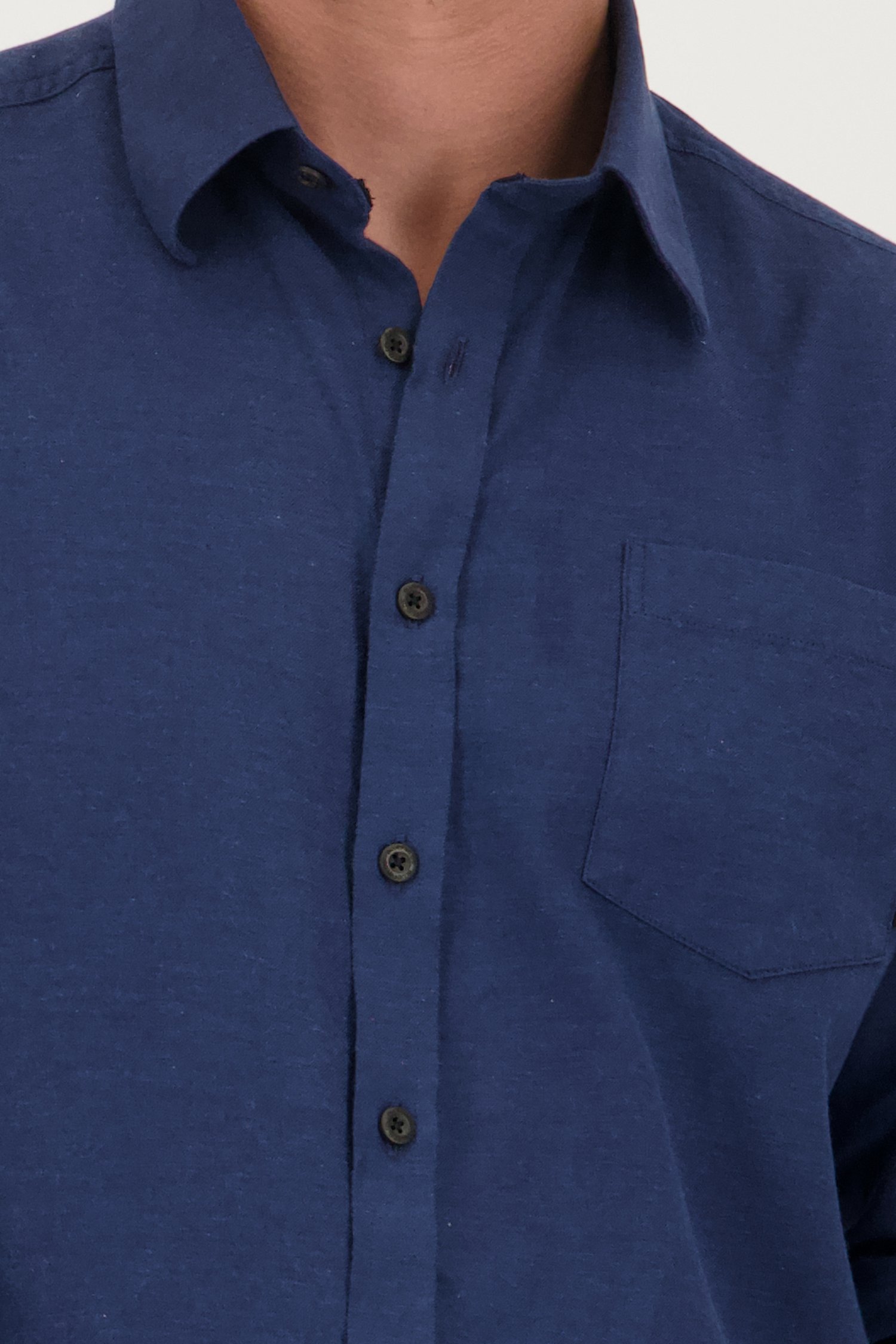 Détail de Chemise bleu foncé - Regular fit de Bluefields pour Hommes