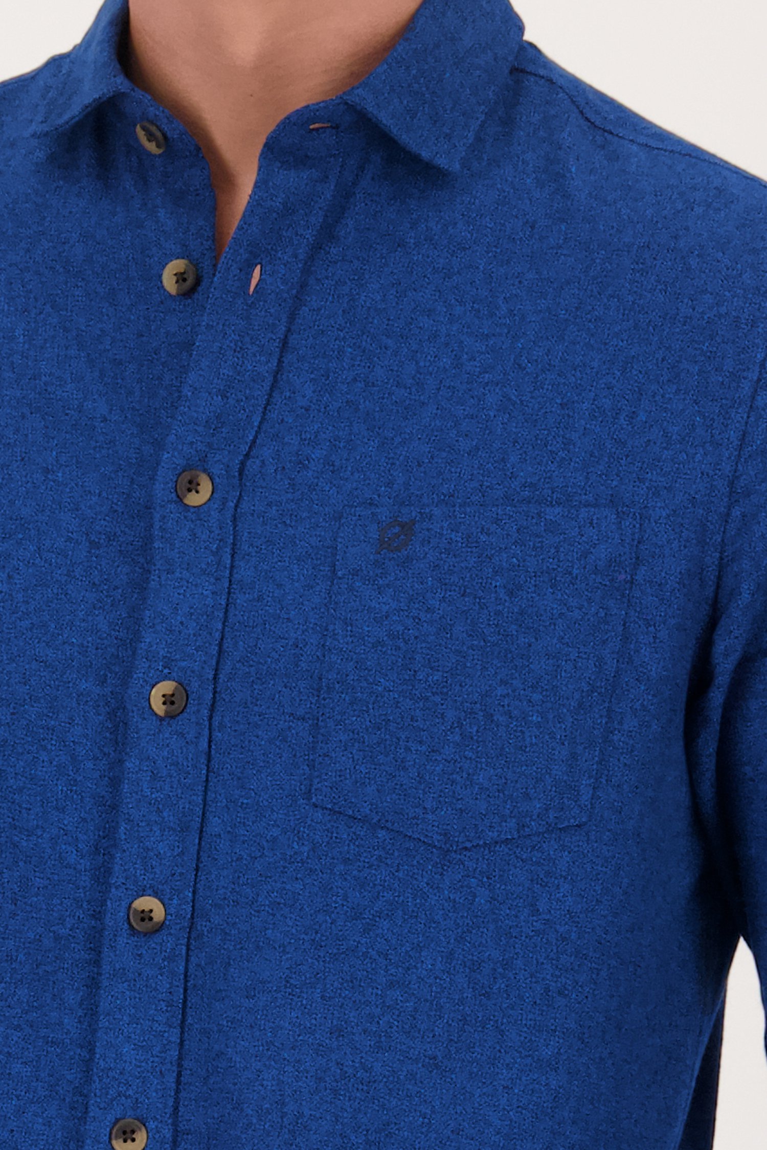 Détail de Chemise bleu royal - Regular fit de Ravøtt pour Hommes