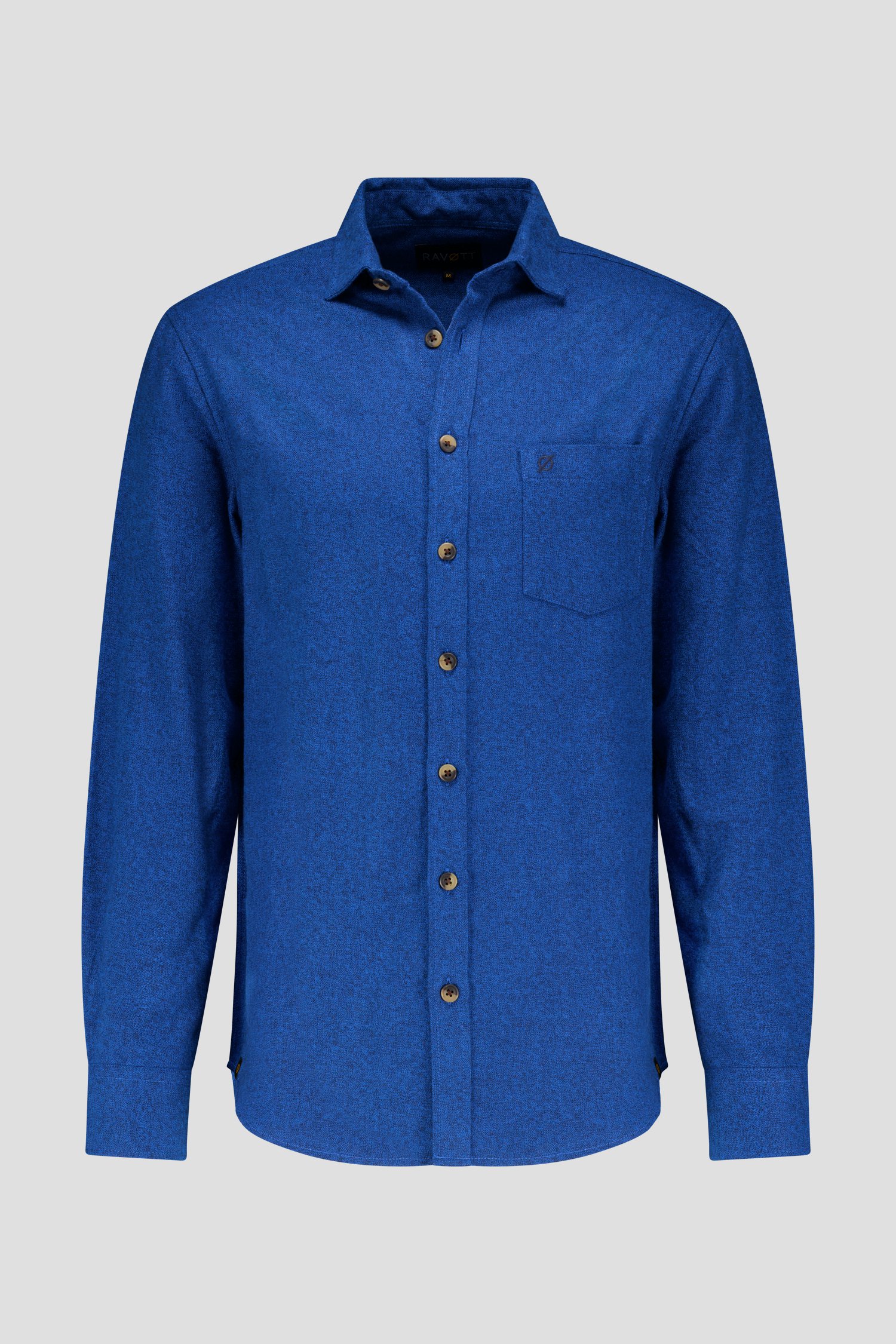 Photo produit 1 de Chemise bleu royal - Regular fit de Ravøtt pour Hommes