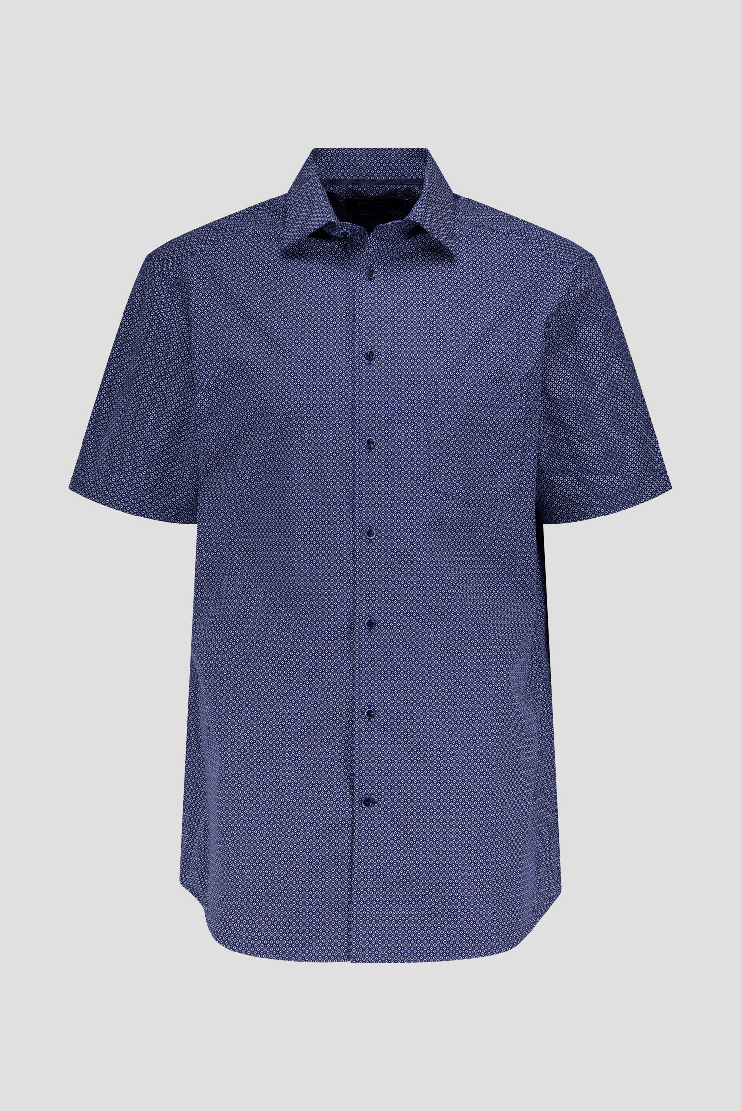 Chemise bleue à imprimé fin – Comfort fit de Dansaert Black pour Hommes