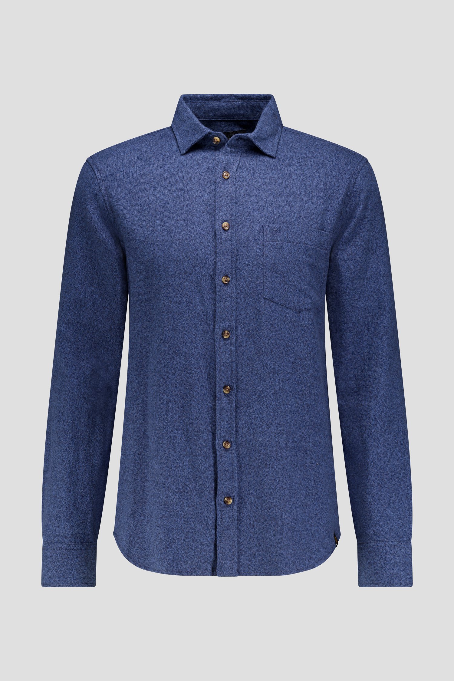 Photo produit 1 de Chemise bleue chinée – Regular fit  de Ravøtt pour Hommes