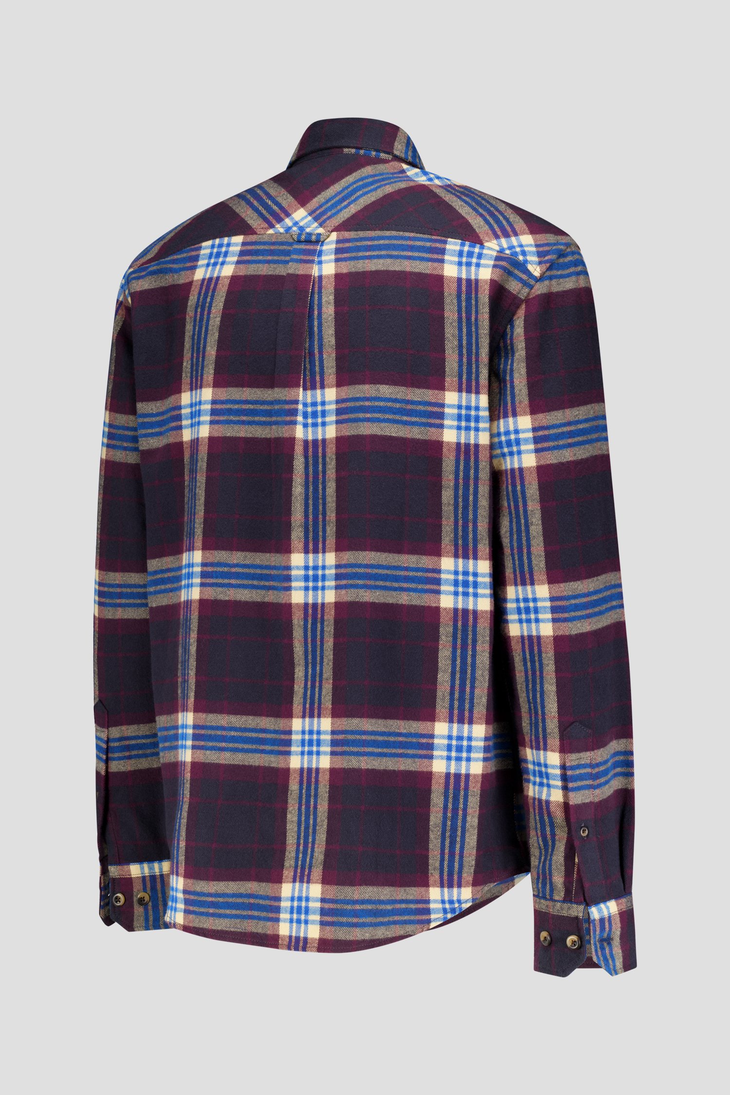 Photo produit 2 de Chemise bordeaux à carreaux - Regular fit de Ravøtt pour Hommes