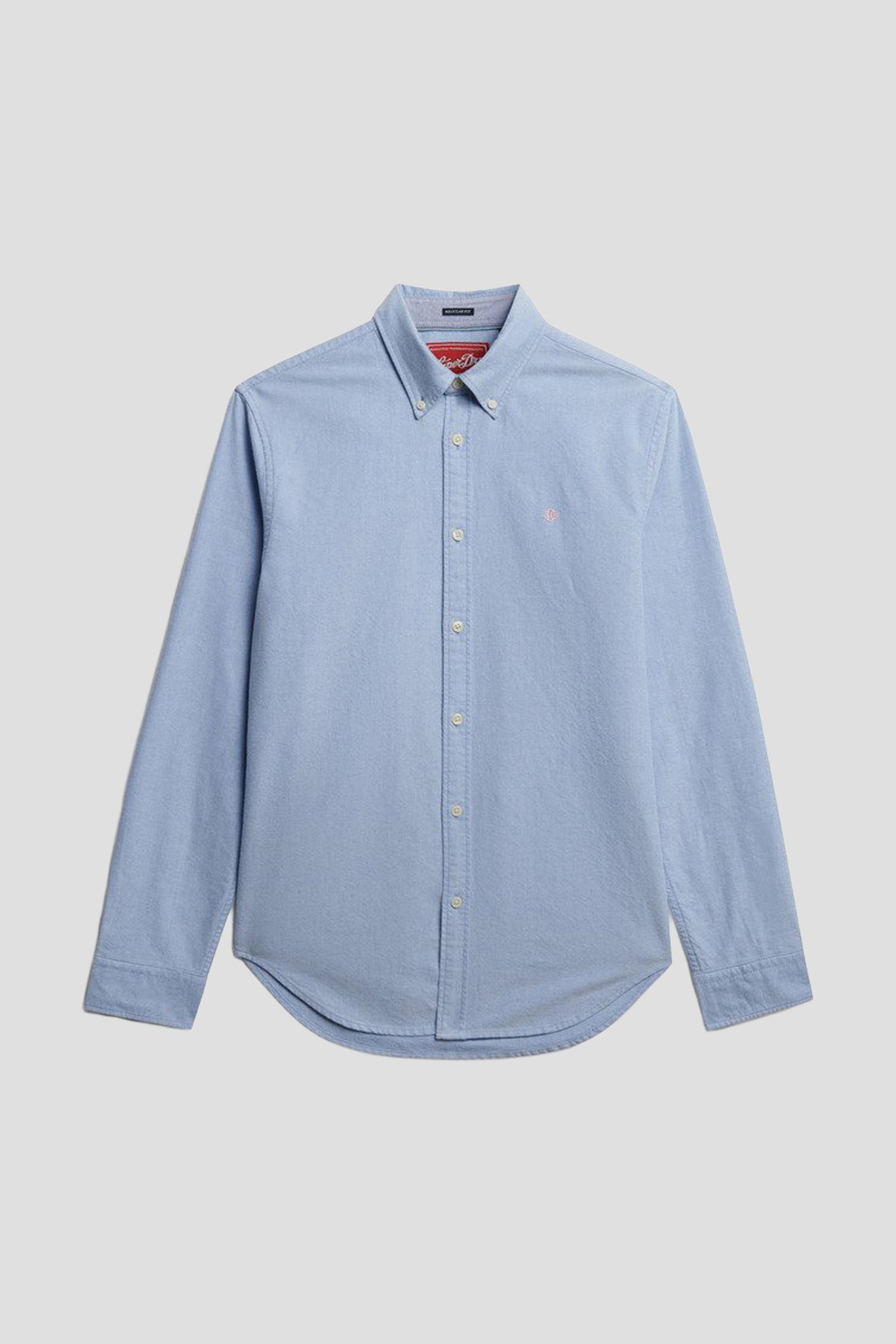 Photo produit 1 de Chemise en coton bleue – Regular fit de Superdry pour Hommes
