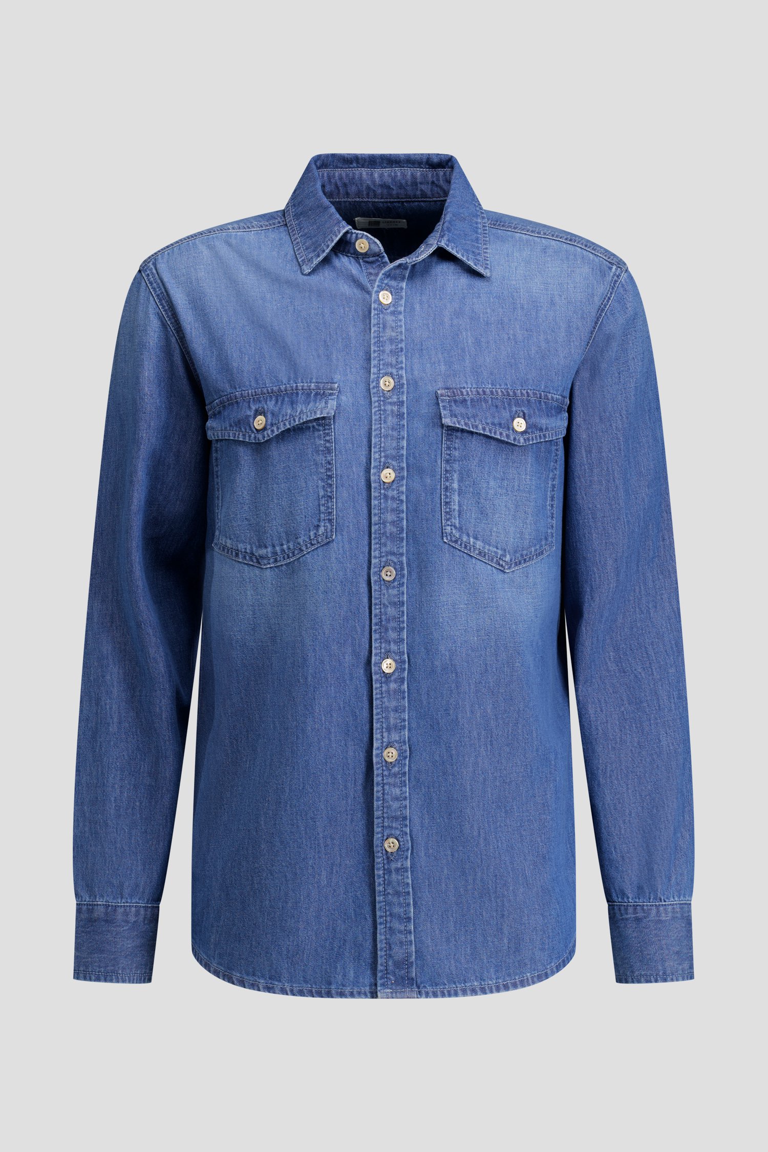 Photo produit 1 de Chemise en jean bleue – Regular fit de Liberty Island Denim pour Hommes