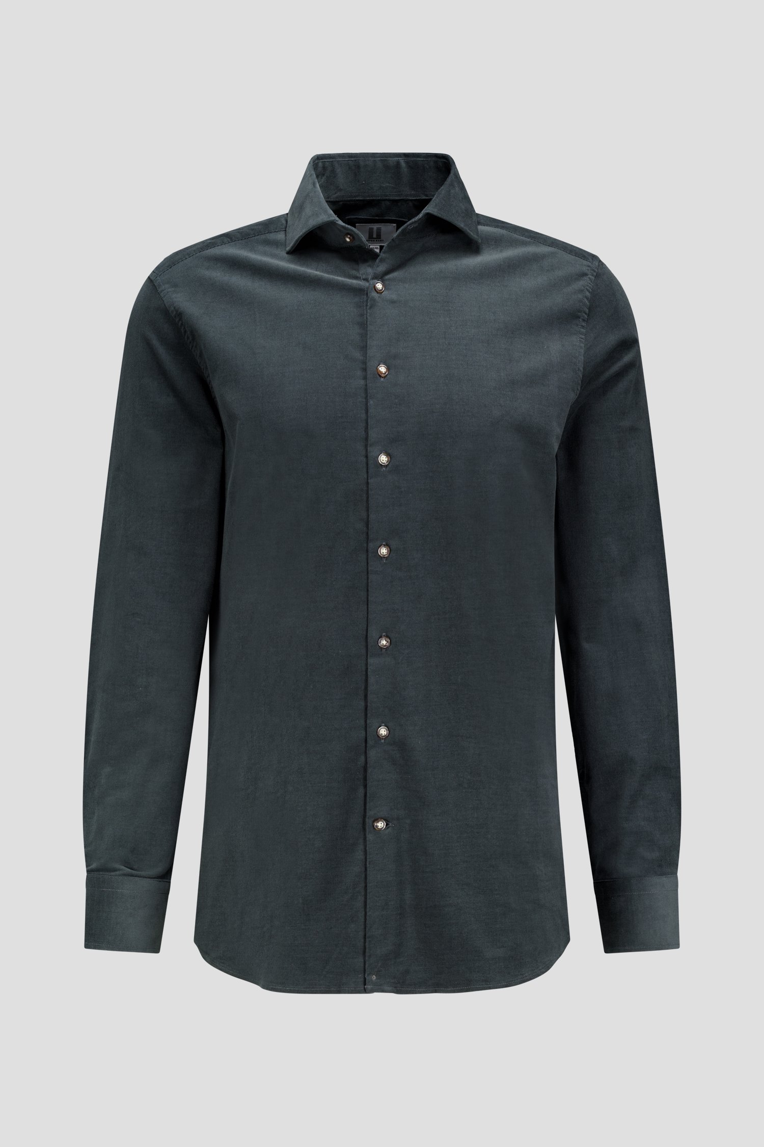 Photo produit 1 de Chemise en velours côtelé vert foncé - Regular fit de Upper East pour Hommes