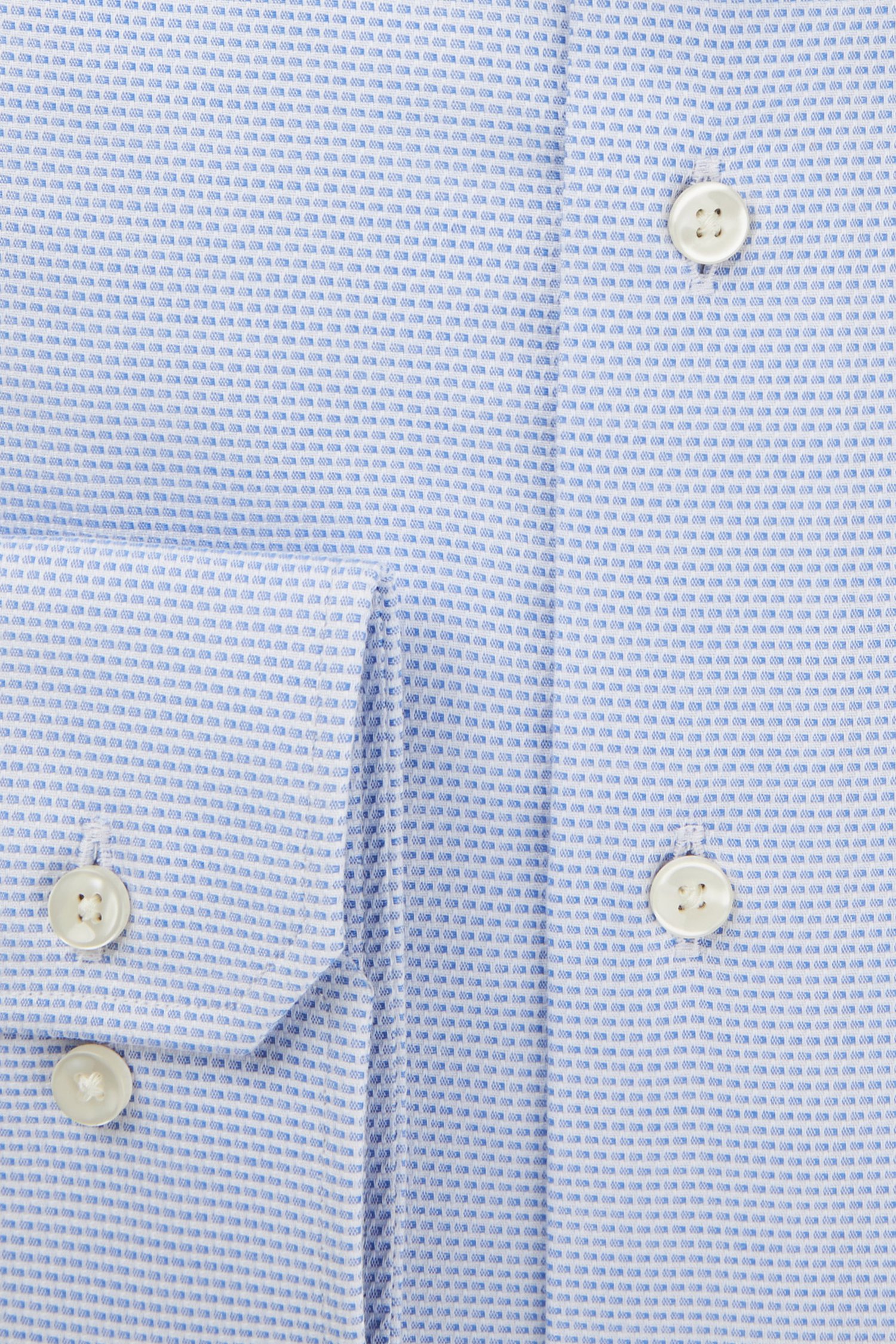 Chemise finement pointillée bleu clair - Slim fit de Michaelis pour Hommes