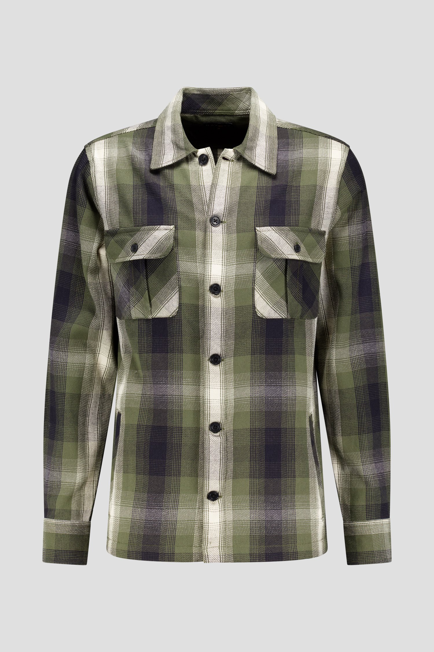 Photo produit 1 de Chemise kaki à carreaux de Ravøtt pour Hommes