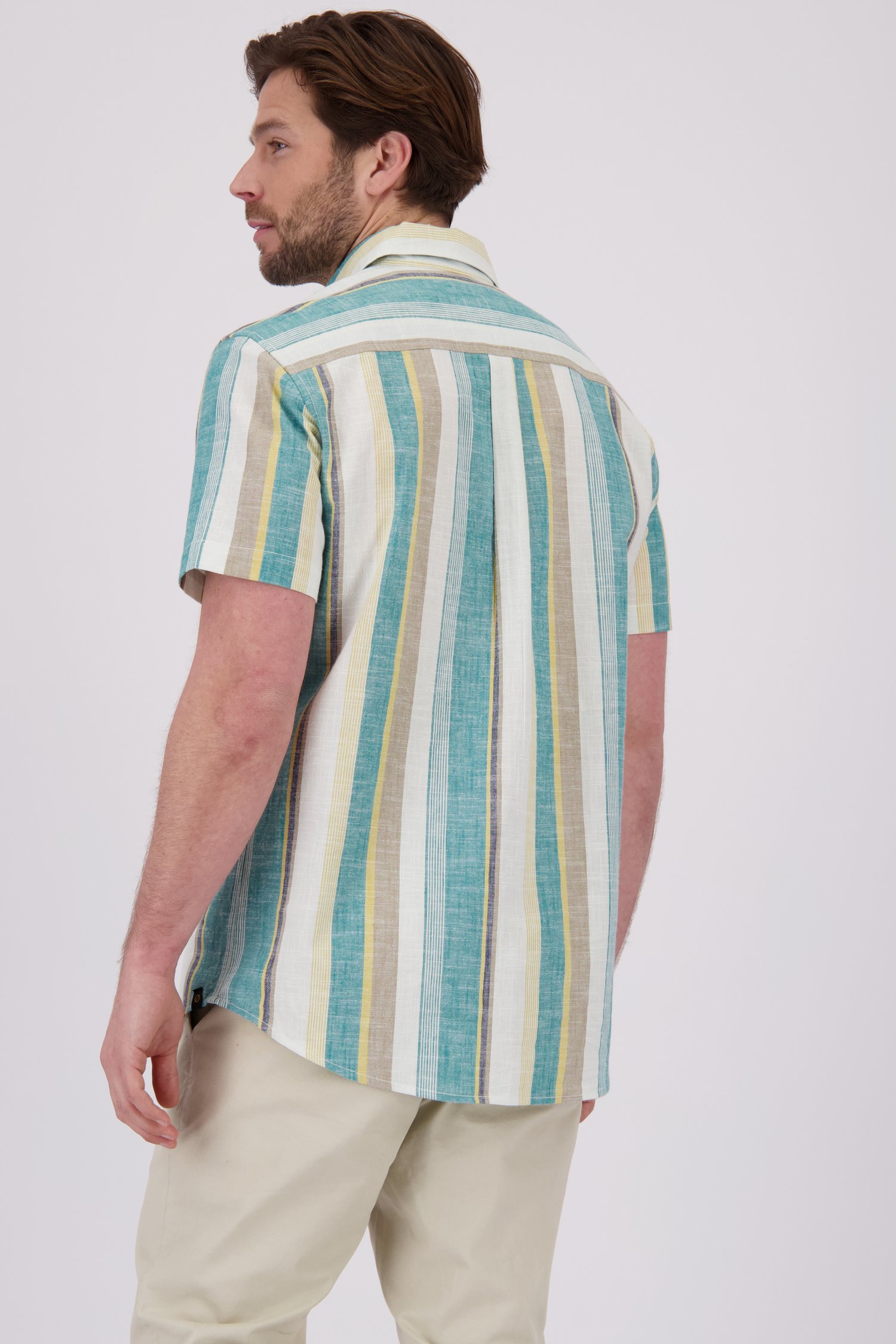 Chemise rayée colorée - Coupe regular de Ravøtt pour Hommes