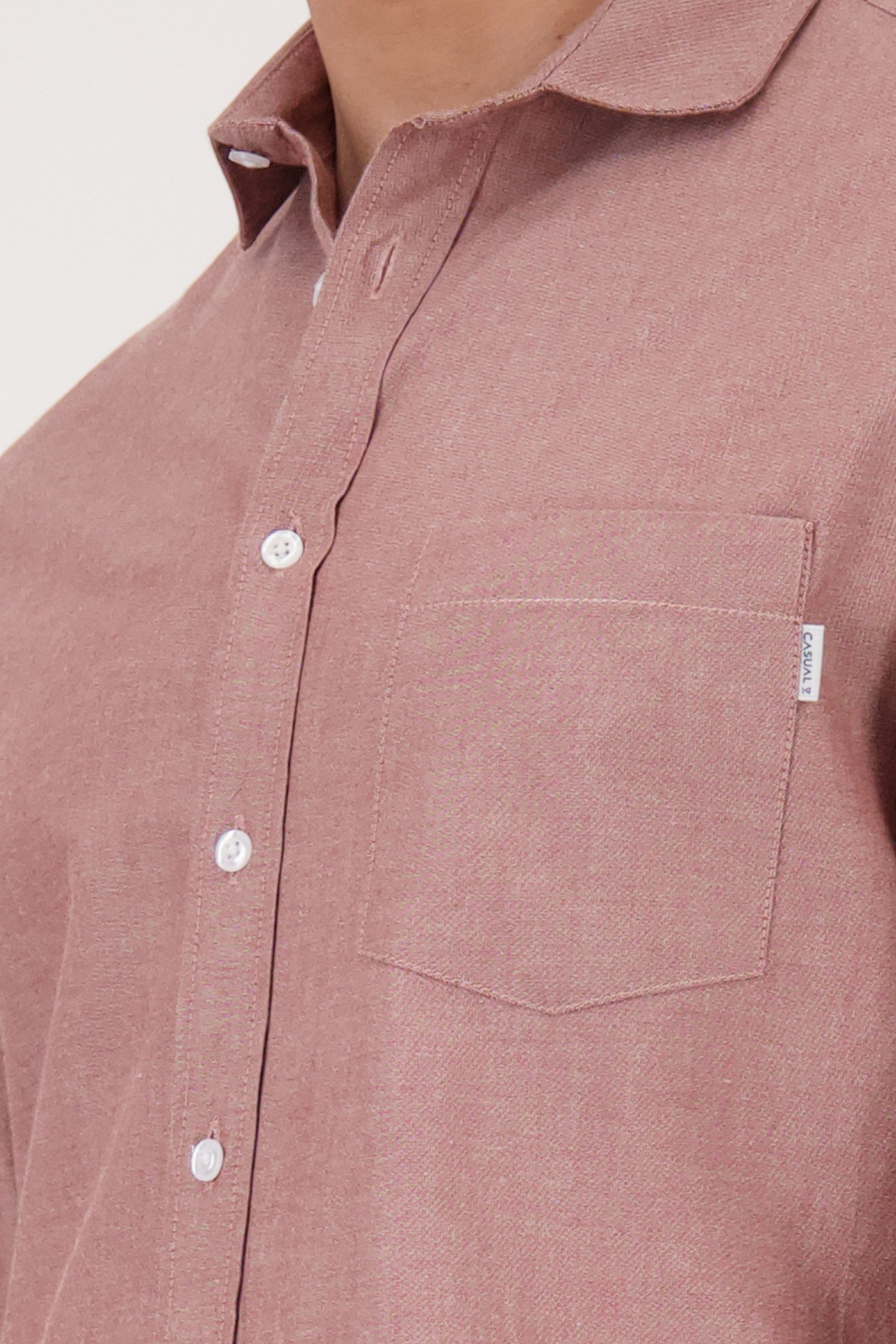 Chemise rouge douce à mouchetures de Casual Five pour Hommes