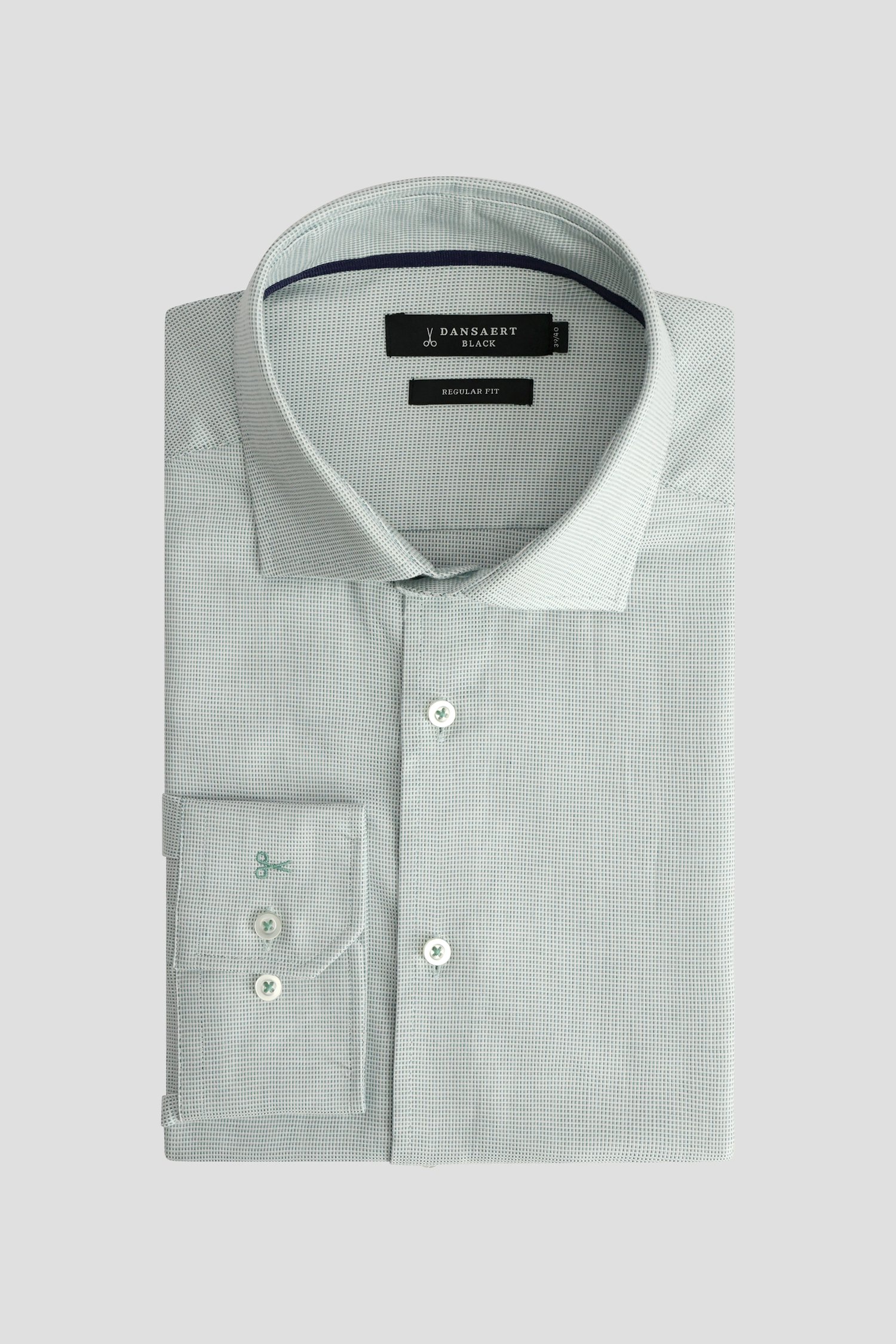 Photo produit 1 de Chemise vert à carreaux - Regular fit de Dansaert Black pour Hommes