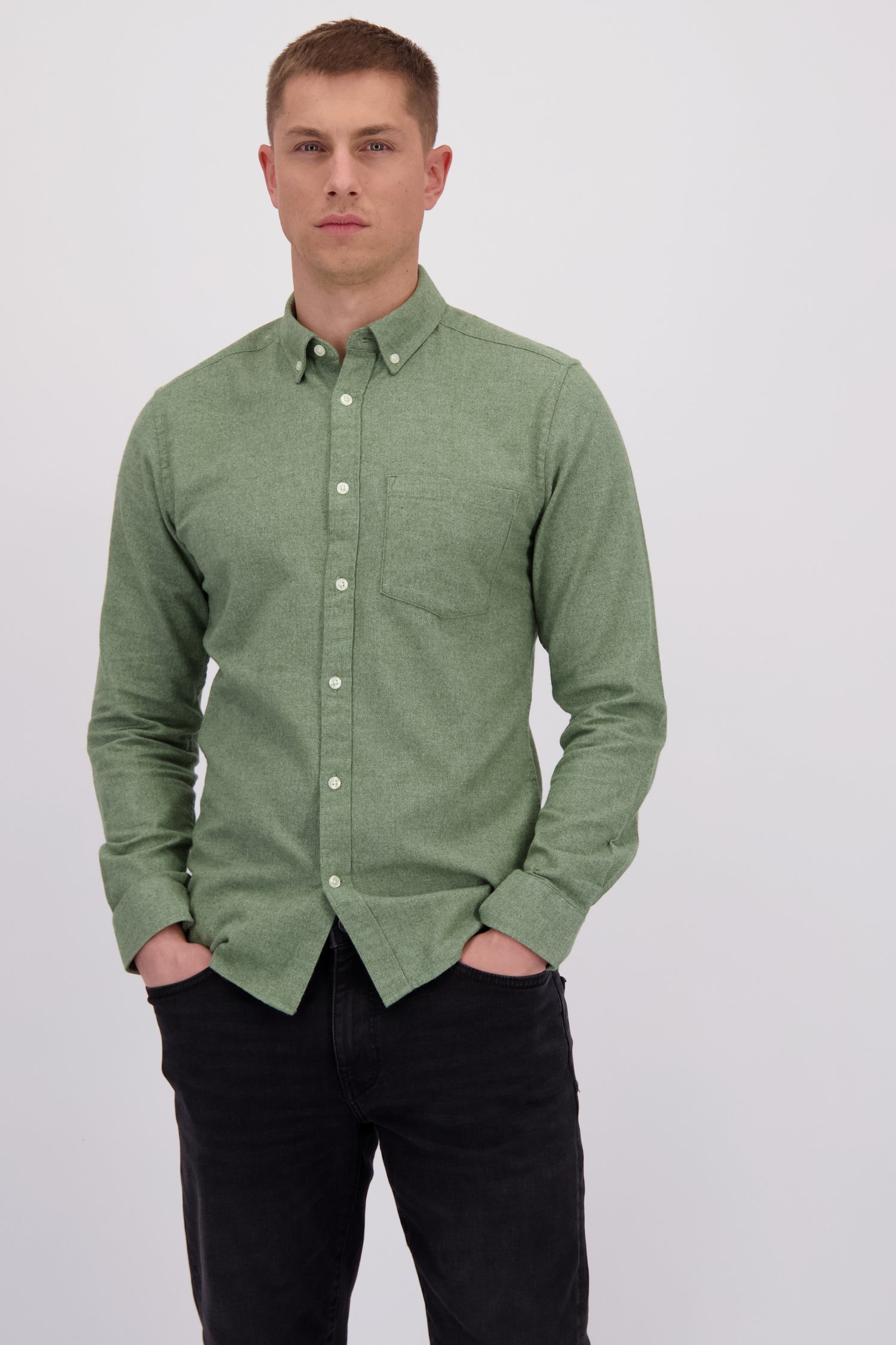 Le devant de Chemise vert clair – Regular fit de Only & Sons pour Hommes