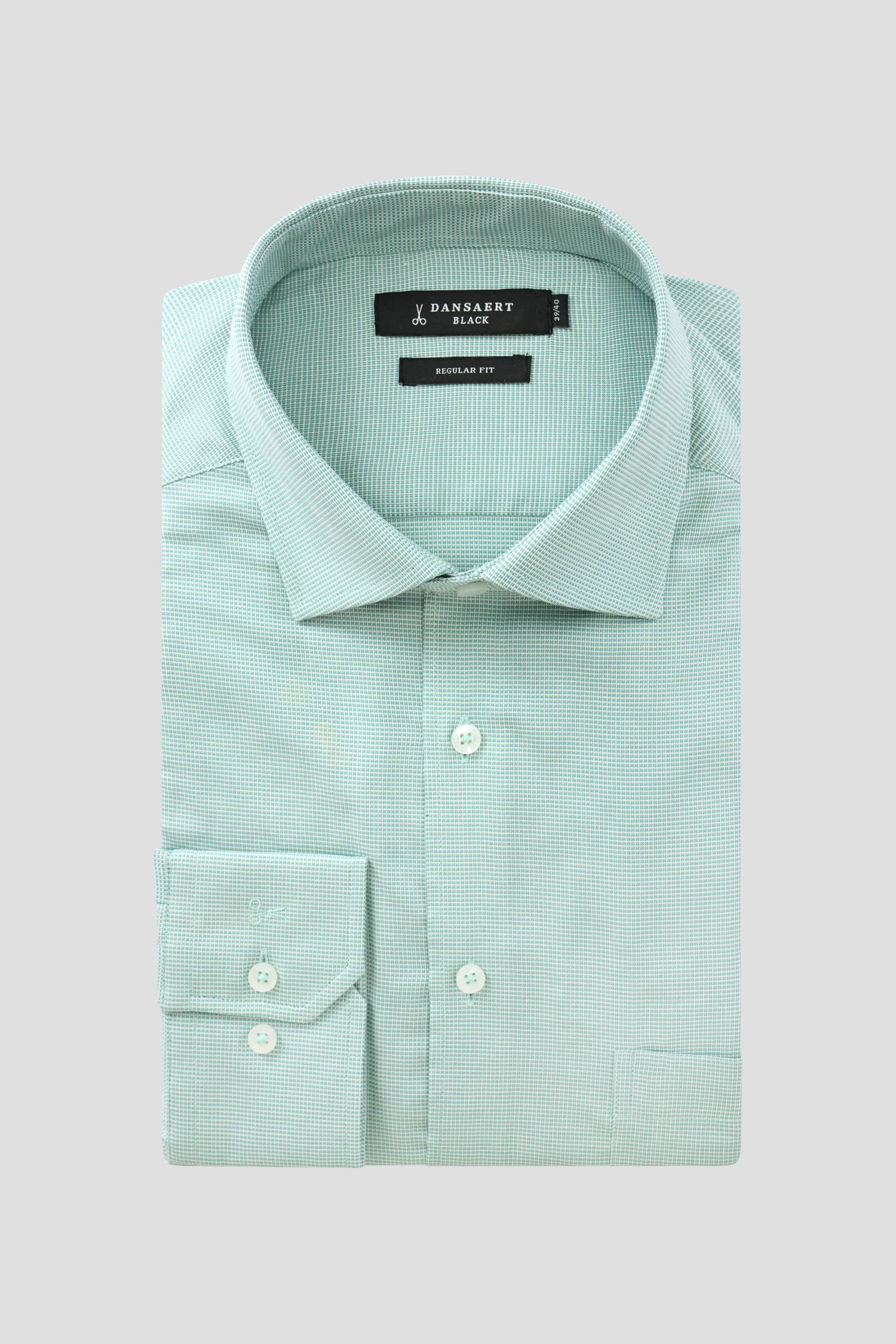 Chemise vert clair - slim fit de Dansaert Black pour Hommes