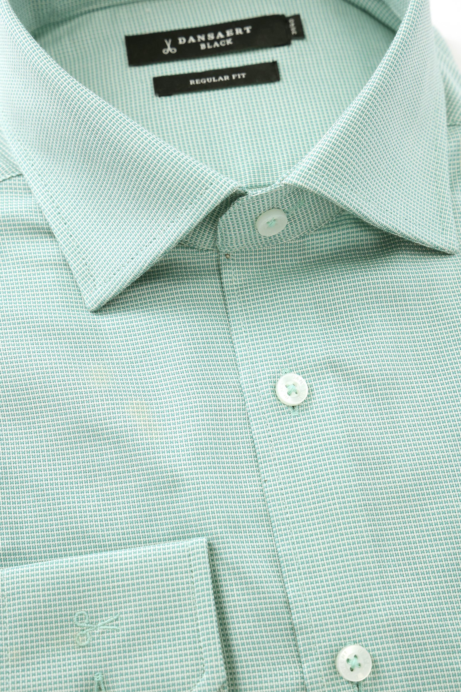 Chemise vert clair - slim fit de Dansaert Black pour Hommes