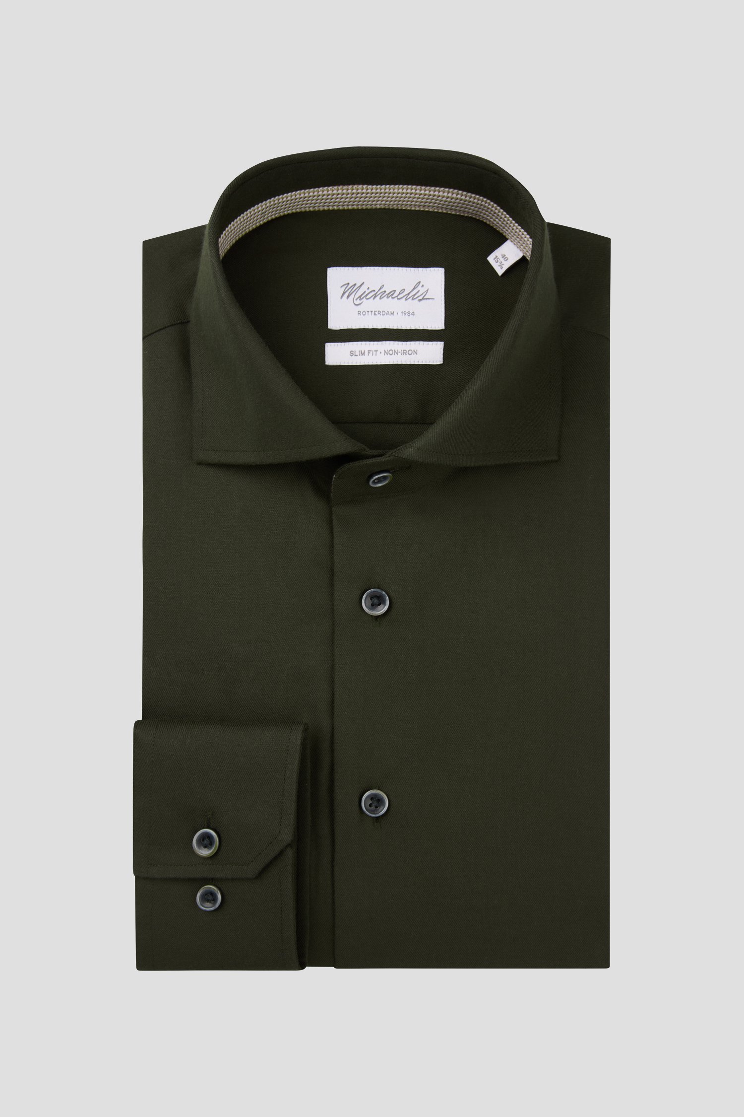 Photo produit 1 de Chemise vert foncé – Slim fit de Michaelis pour Hommes