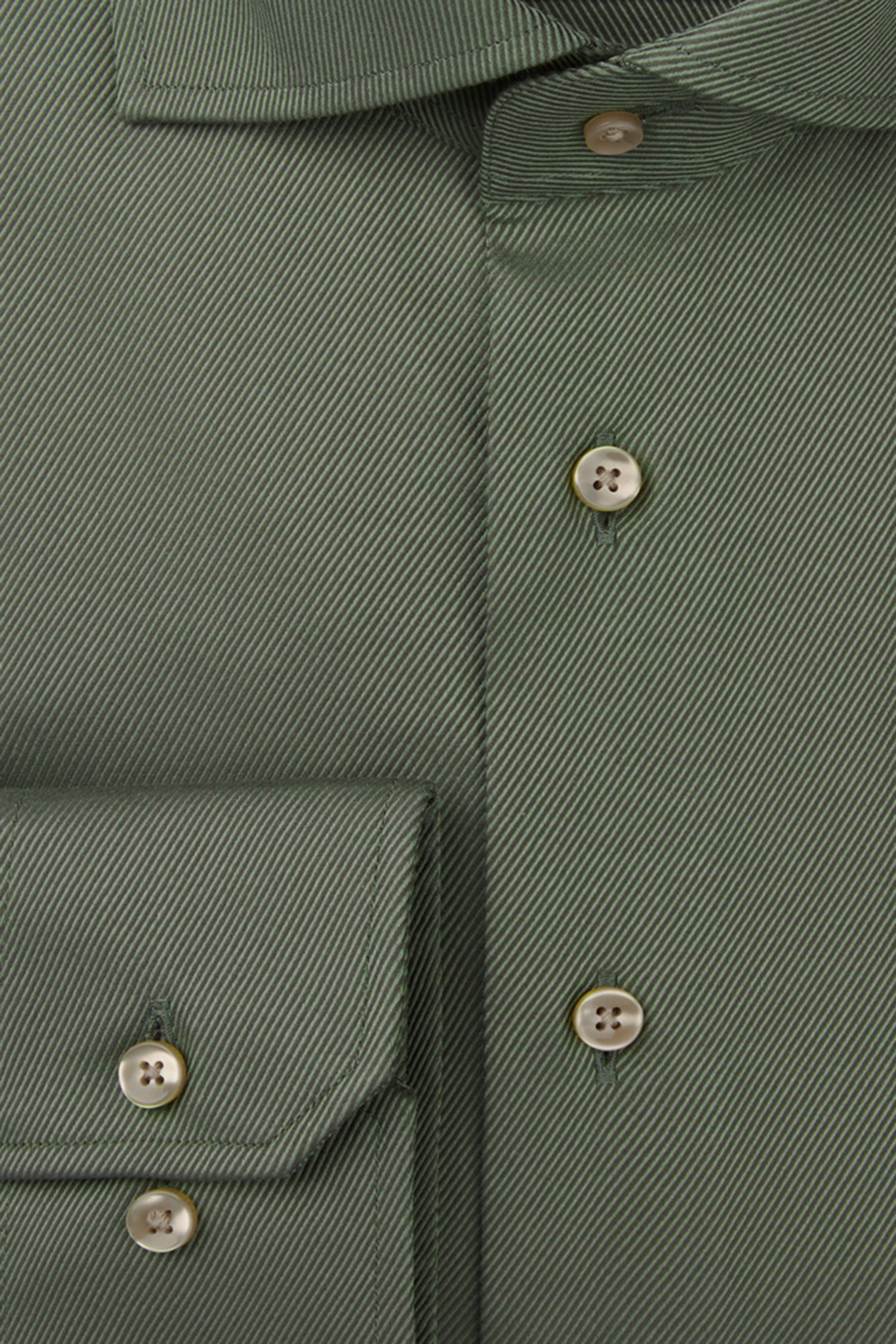 Photo produit 2 de Chemise vert olive – Slim fit  de Michaelis pour Hommes