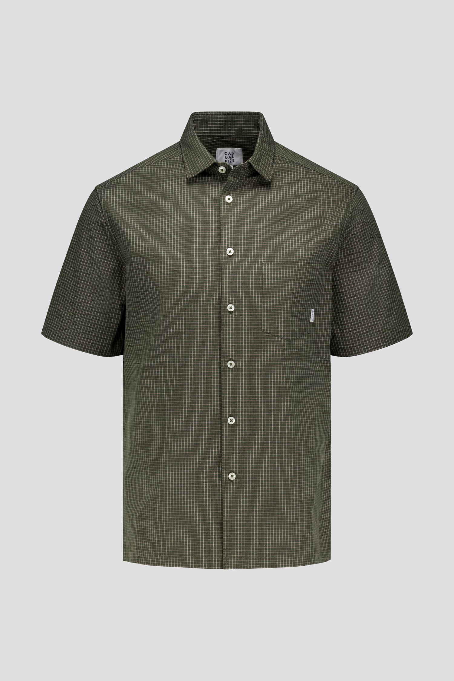 Photo produit 1 de Chemise verte à carreaux - regular fit de Casual Five pour Hommes