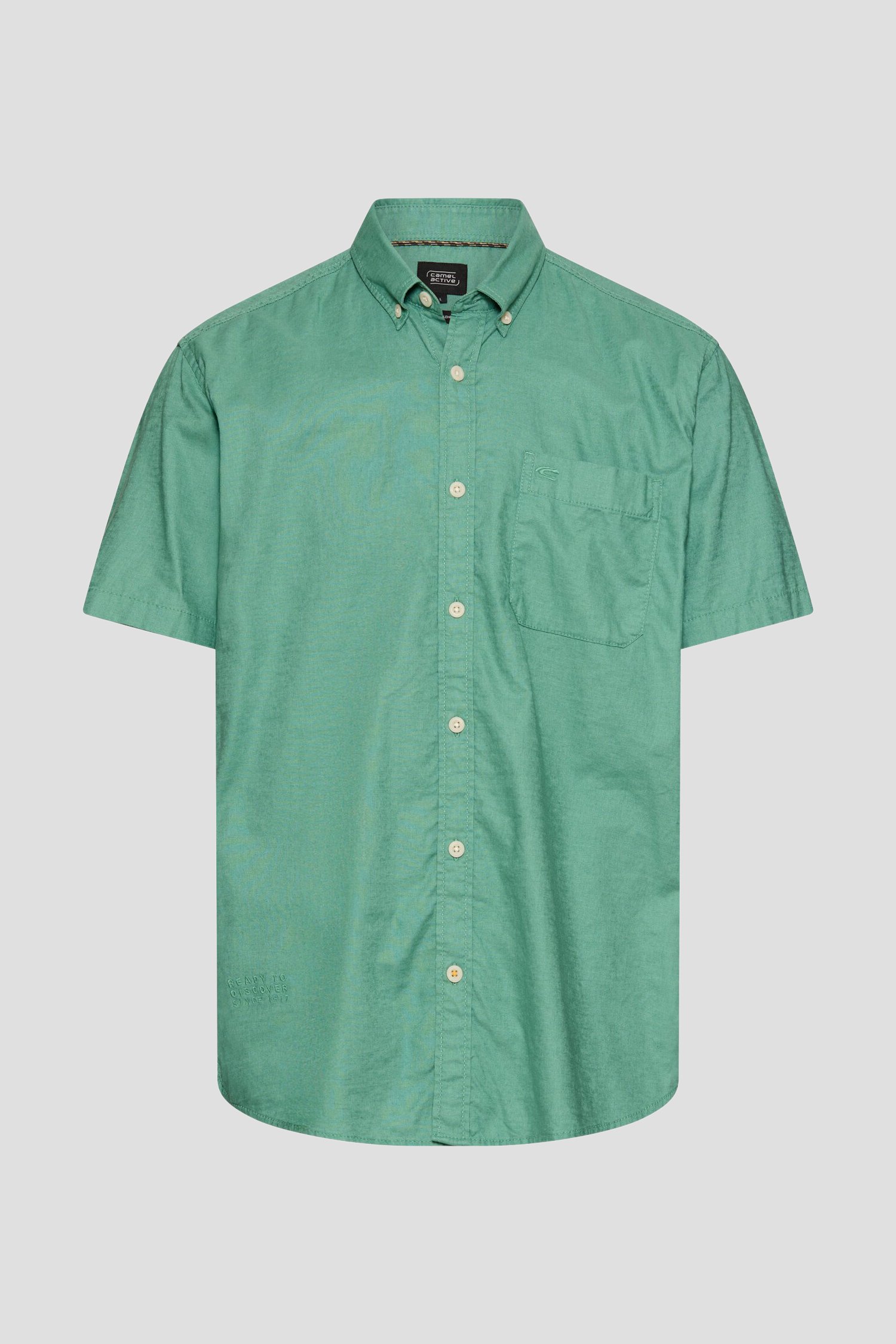 Photo produit 1 de Chemise verte à manches courtes - Coupe regular de Camel active pour Hommes