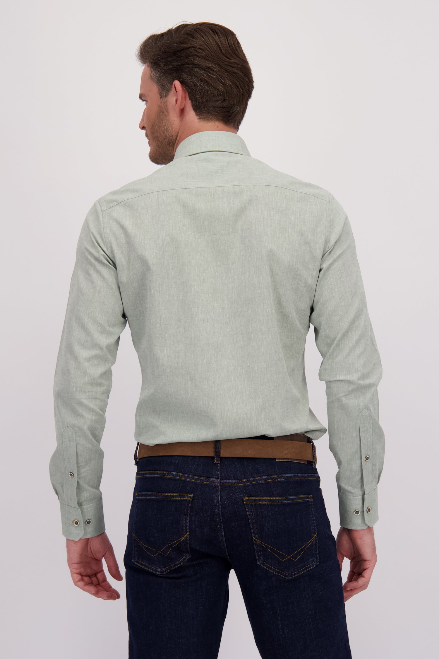 Chemise verte clair - Slim fit de Michaelis pour Hommes