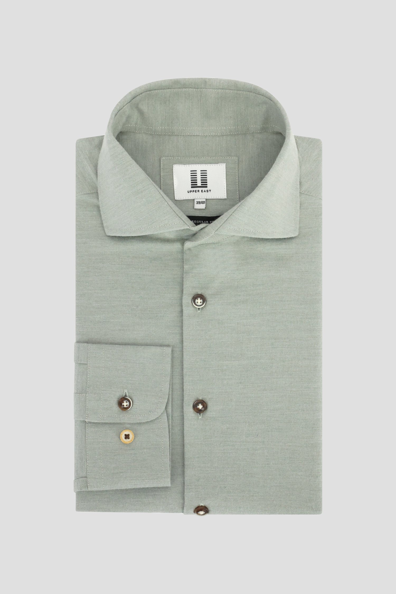 Photo produit 3 de Chemise verte - Regular fit  de Upper East pour Hommes