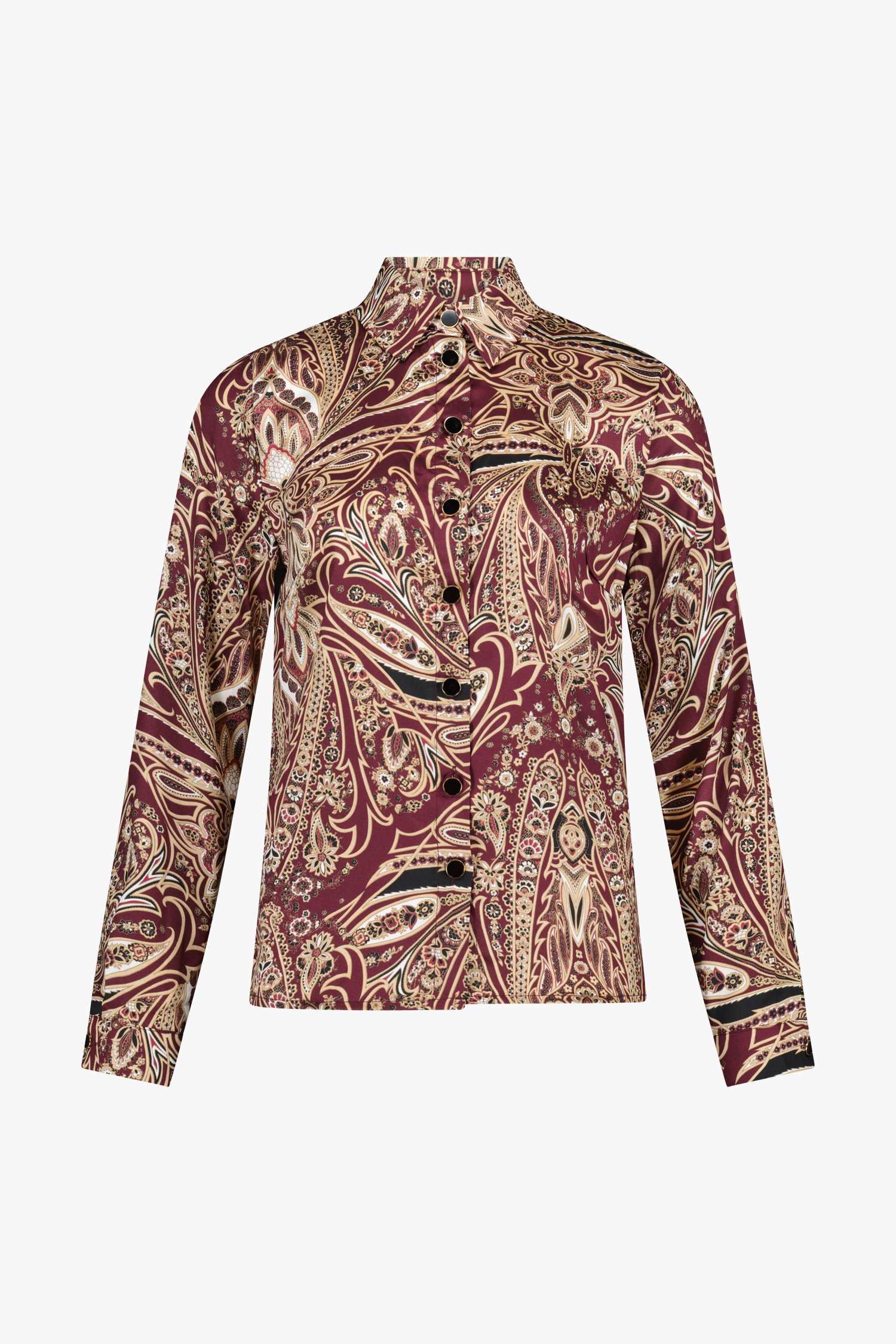 Chemisier violet foncé à motif paisley de D'Auvry pour Femmes