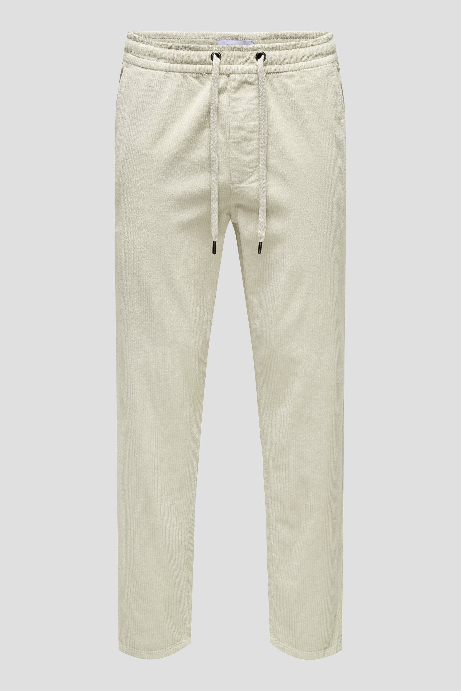 Photo produit 1 de Chino beige clair en velours côtelé – Tapered fit de Only & Sons pour Hommes