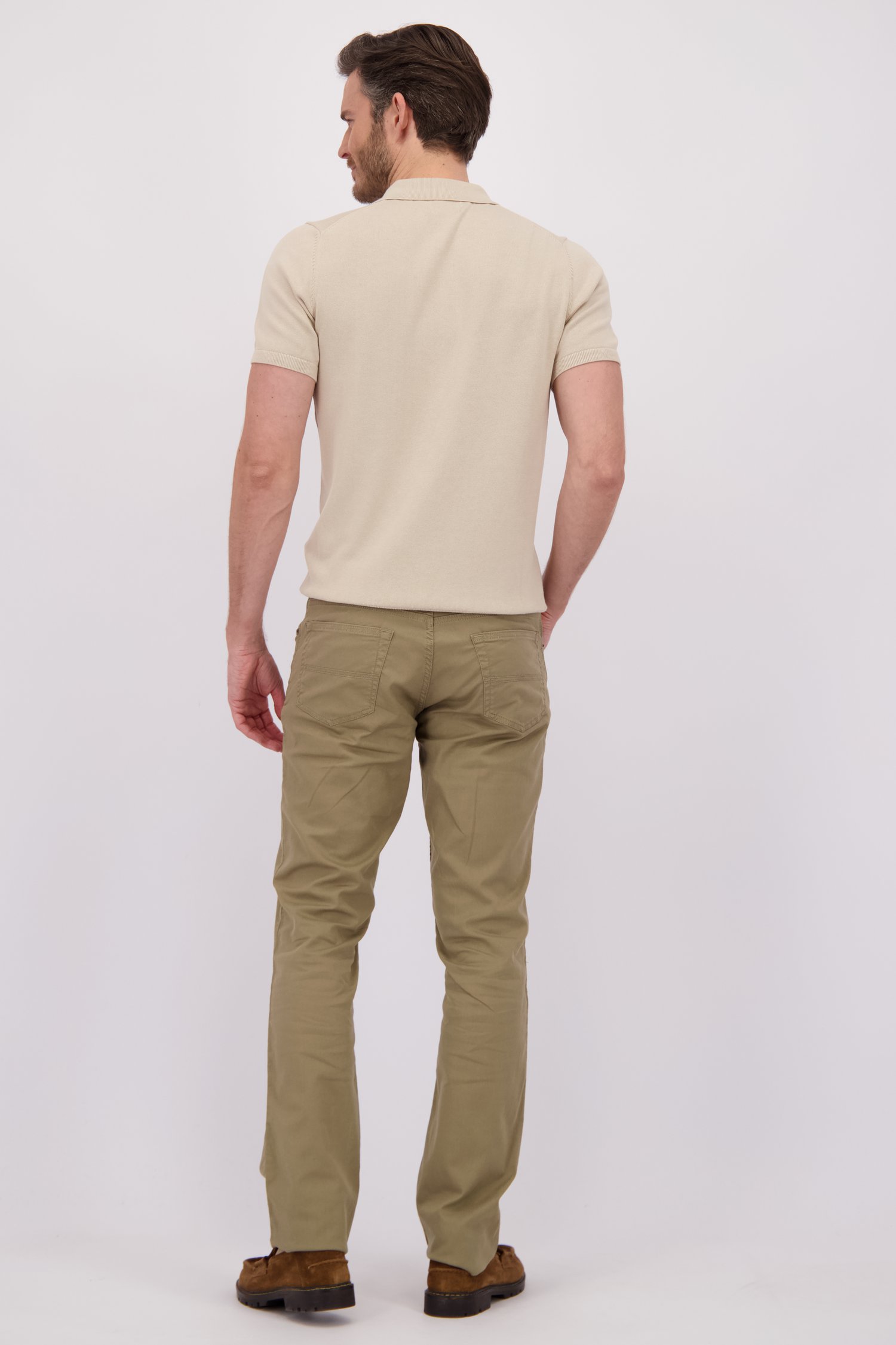 Le dos de Chino beige – Jackson – Regular fit de Brassville pour Hommes
