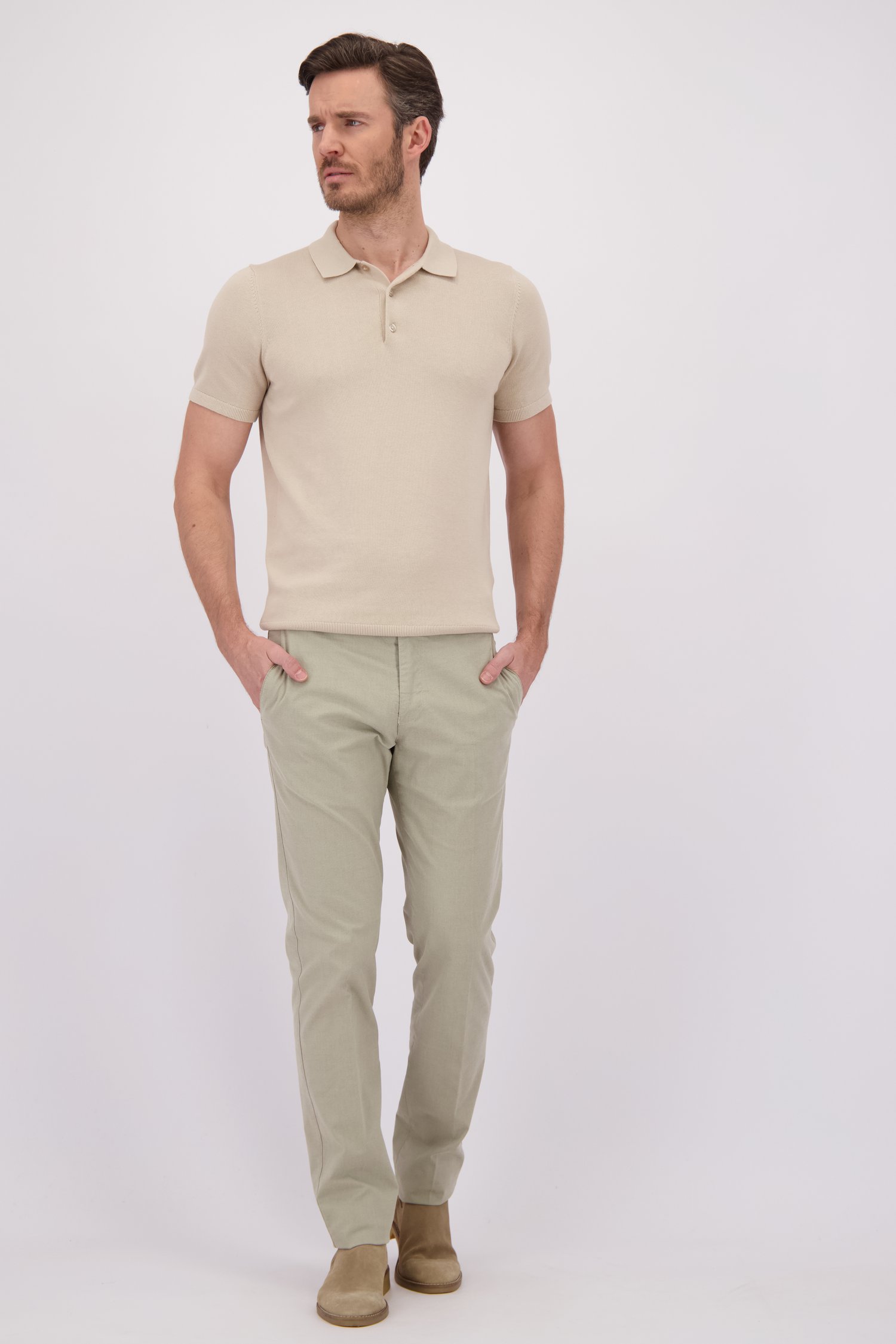 Le devant de Chino beige - Vancouver - Regular fit de Brassville pour Hommes