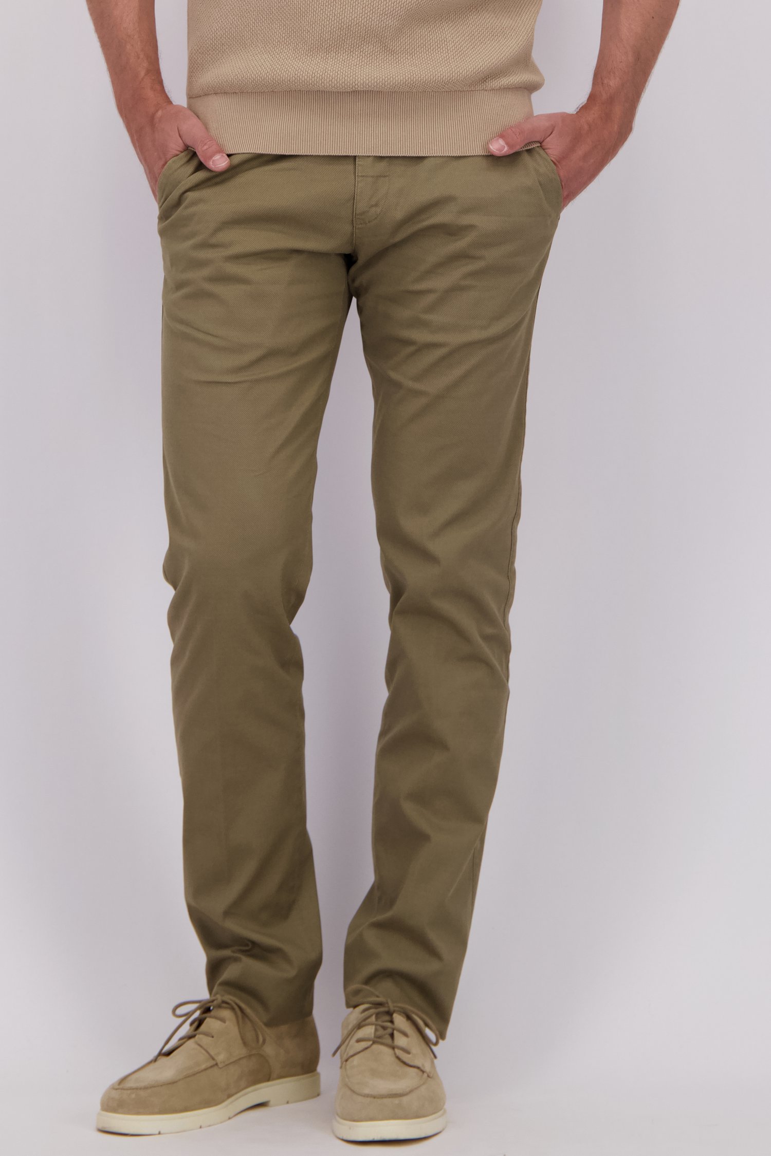Détail de Chino beige – Vancouver – Regular fit  de Brassville pour Hommes