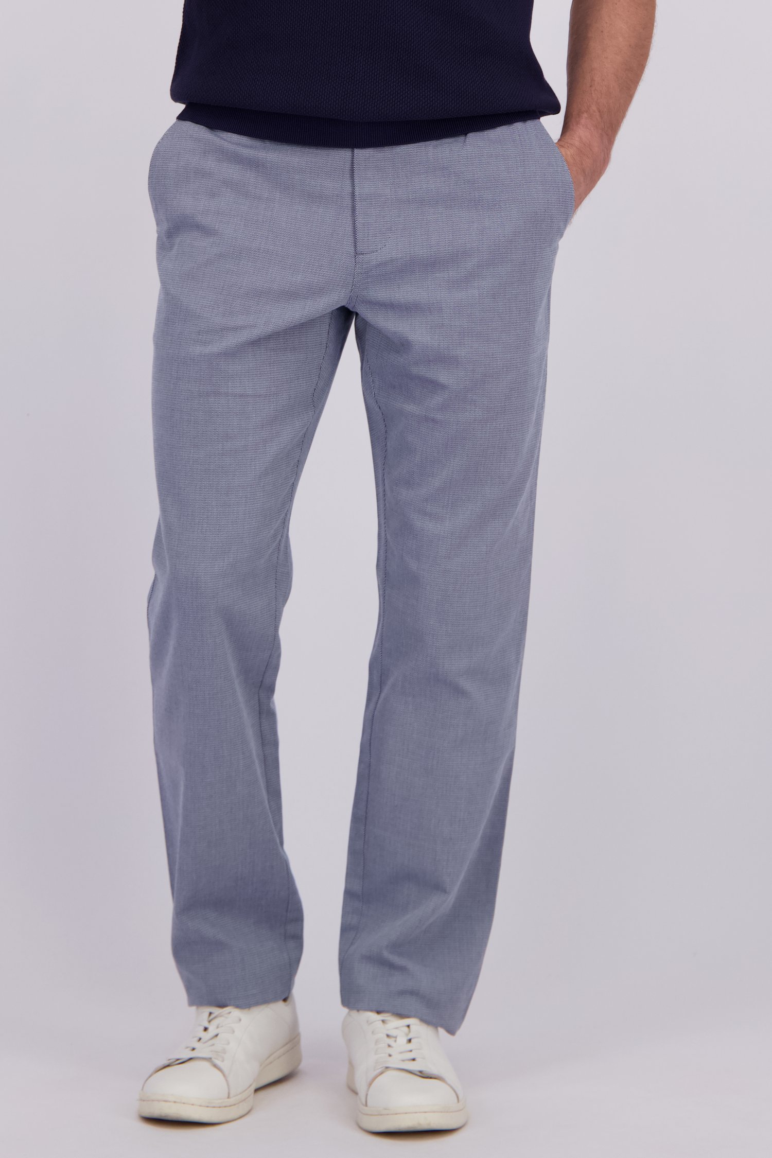 Photo produit 1 de Chino bleu marine chiné de Dansaert Blue pour Hommes