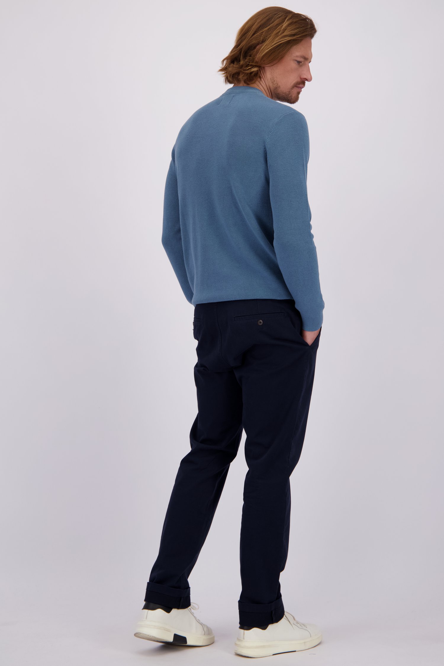 Le dos de Chino bleu marine de Liberty Island pour Hommes