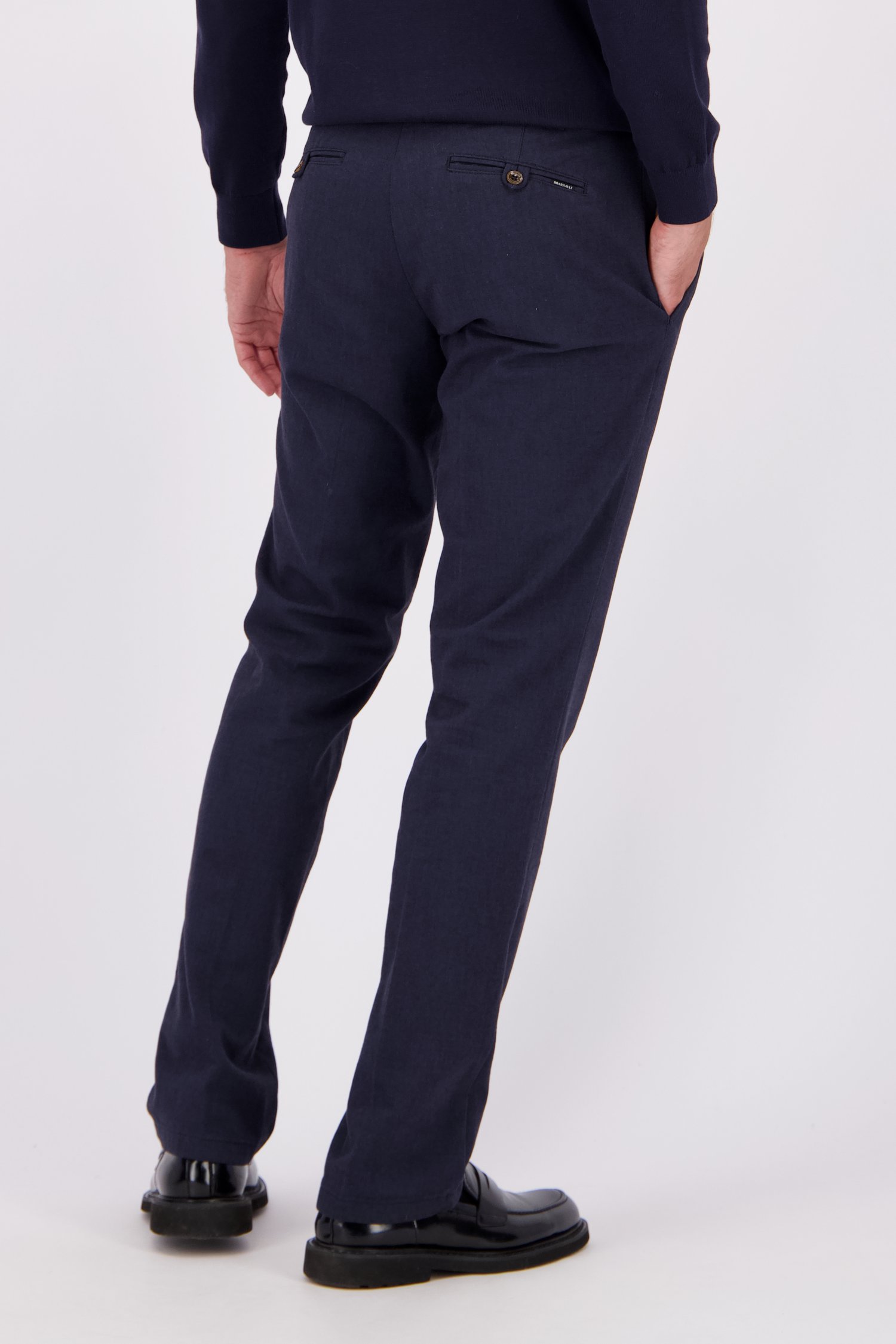 Le dos de Chino bleu marine – Louisiana – Regular fit de Brassville pour Hommes