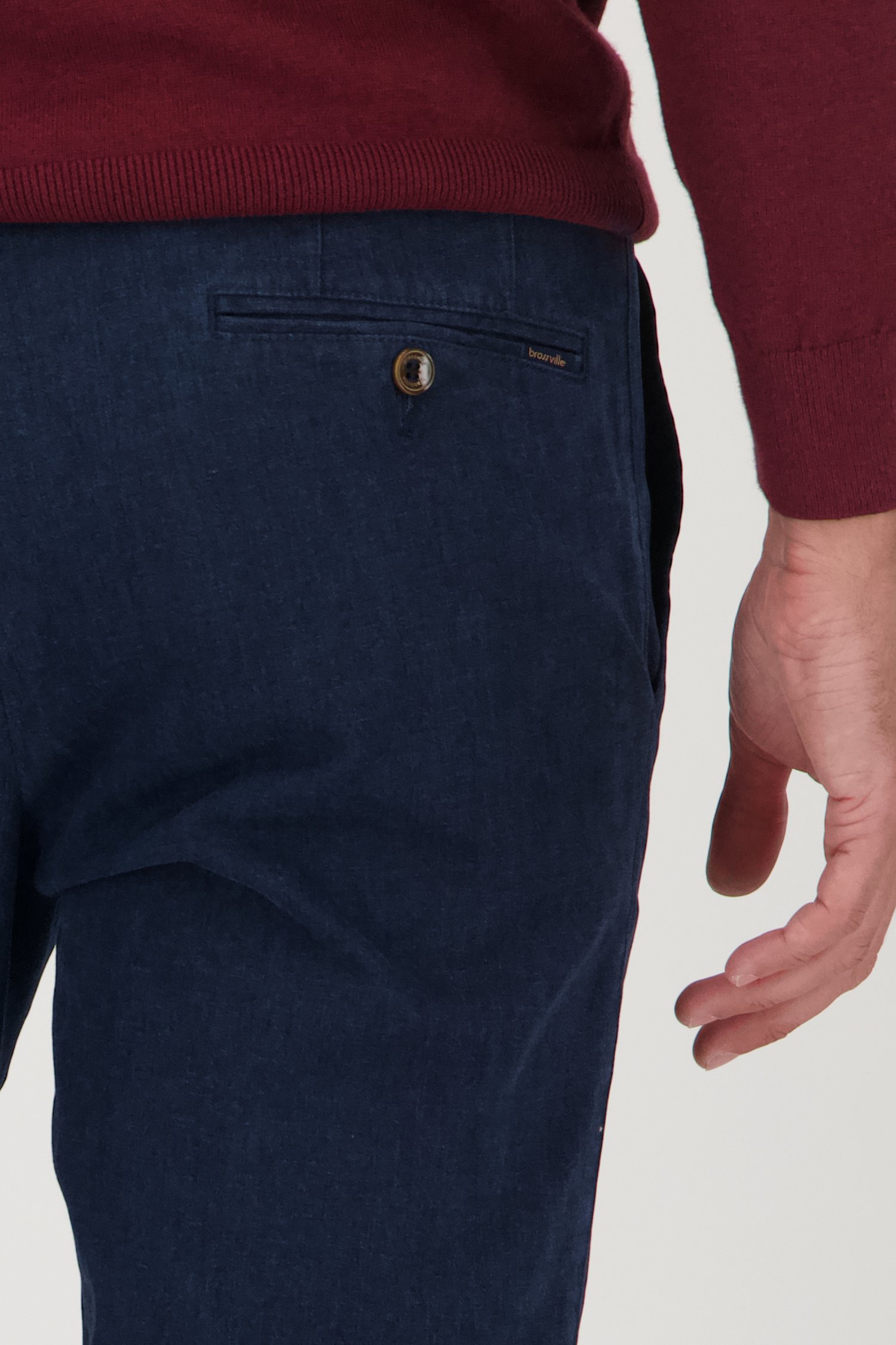 Chino bleu - Vancouver - Regular fit de Brassville pour Hommes