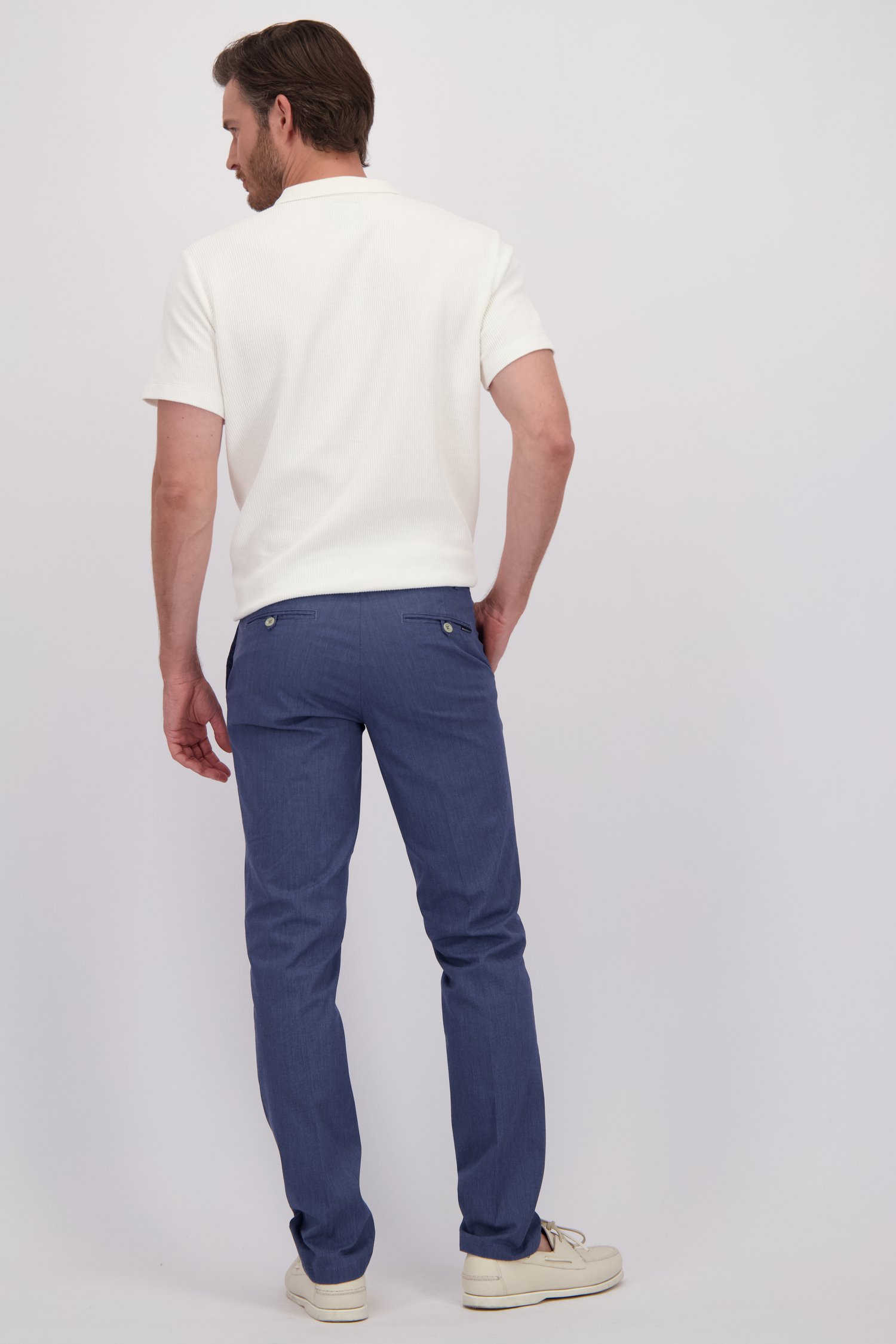 Le dos de Chino bleu - Vancouver - Regular fit de Brassville pour Hommes