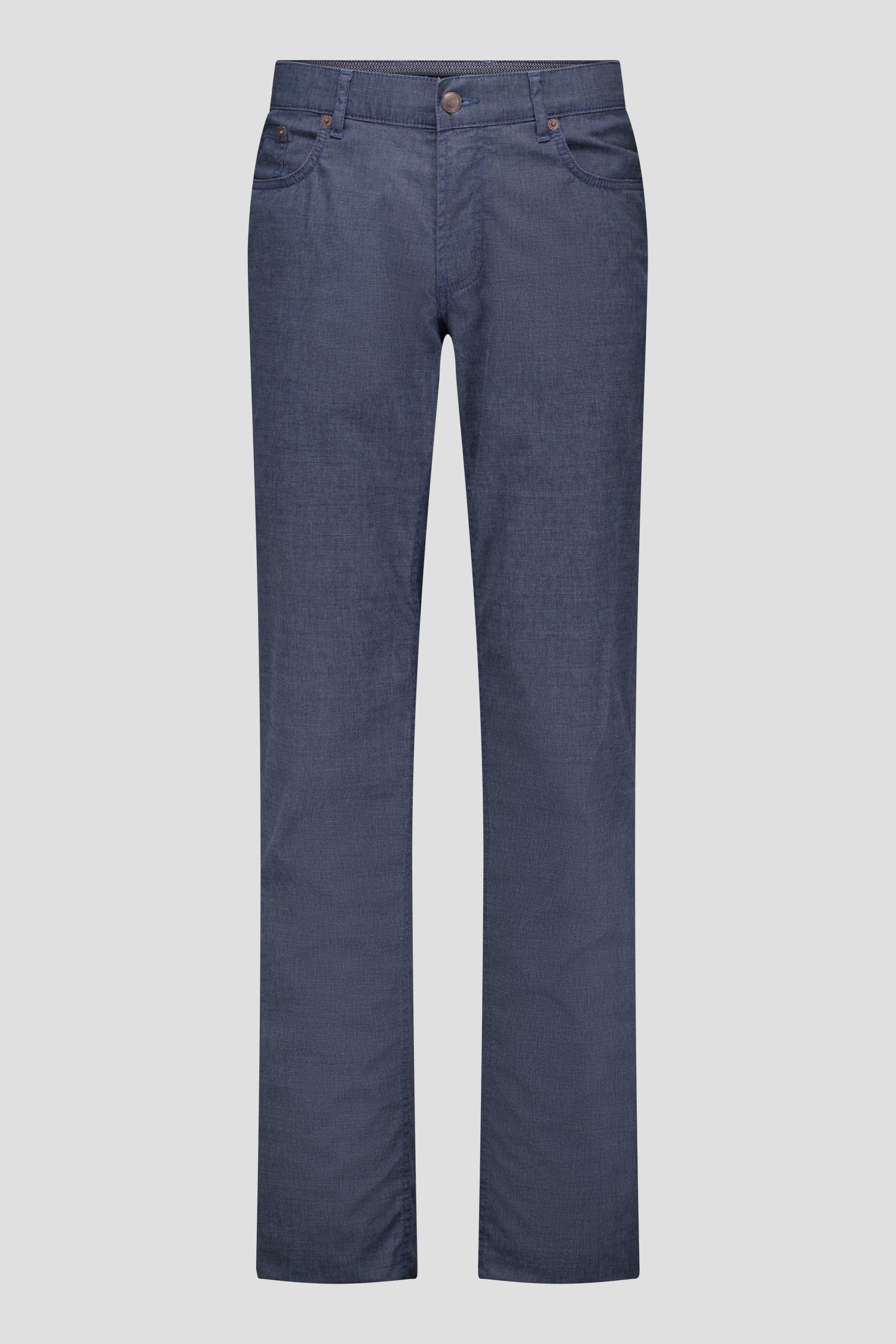 Chino bleue effet denim - Jackson - Regular fit de Brassville pour Hommes