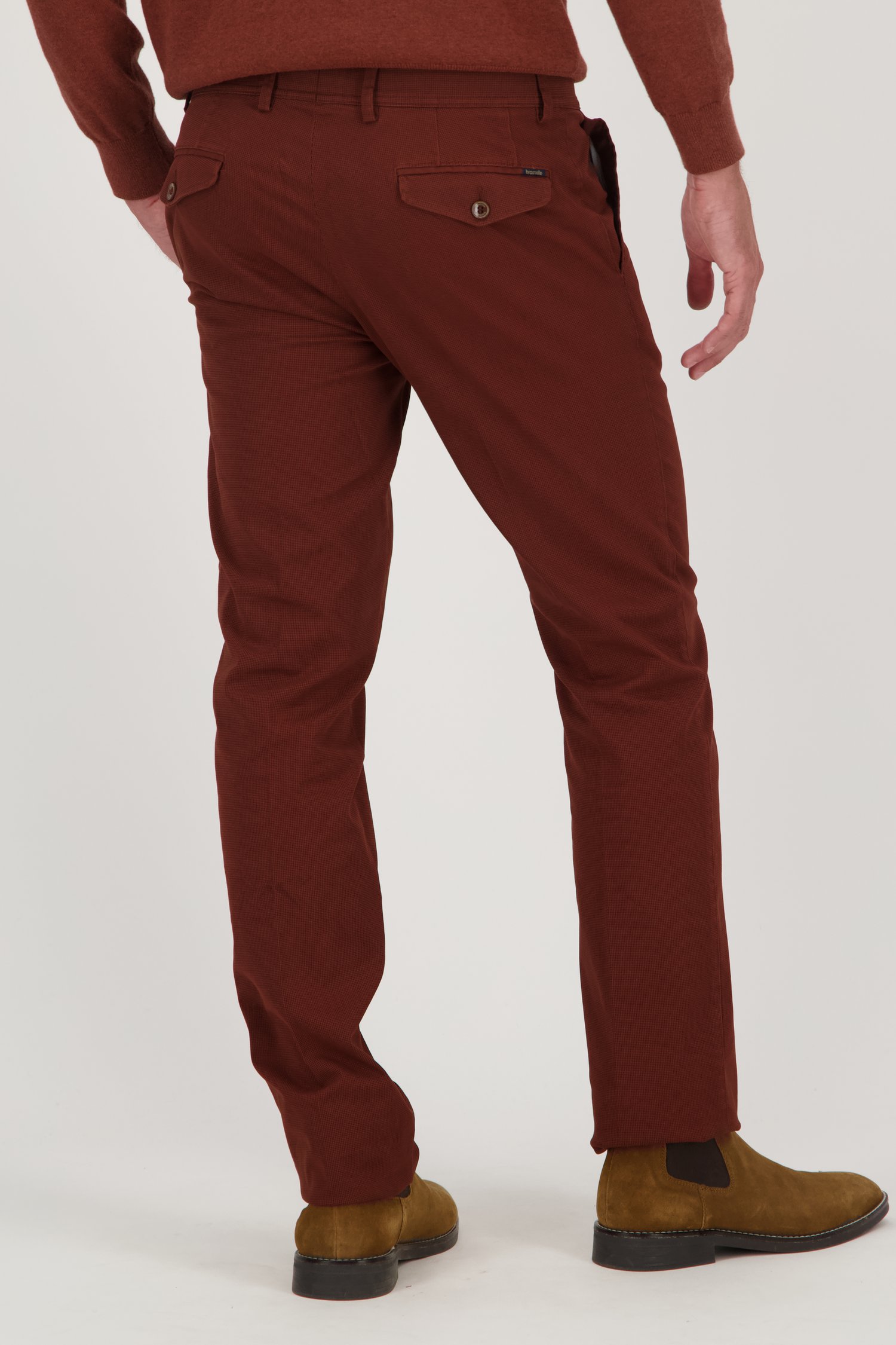 Chino bordeaux - New York - Regular fit de Brassville pour Hommes
