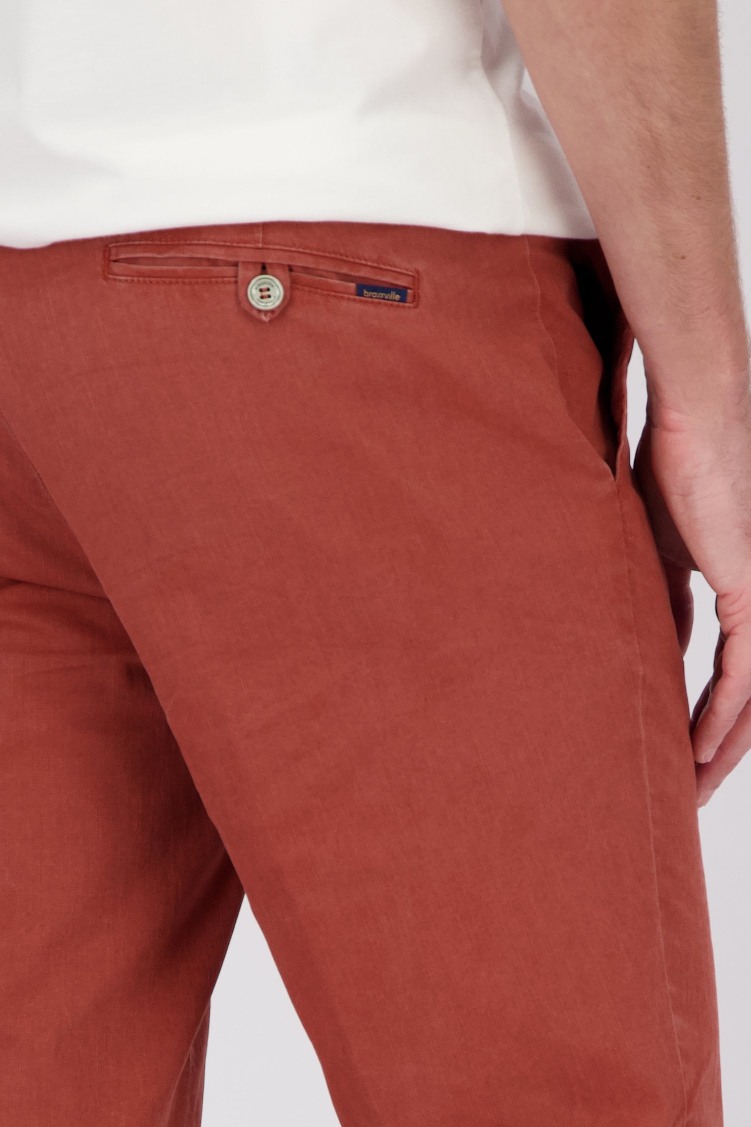 Chino brun rouille - Louisiana - Regular fit de Brassville pour Hommes