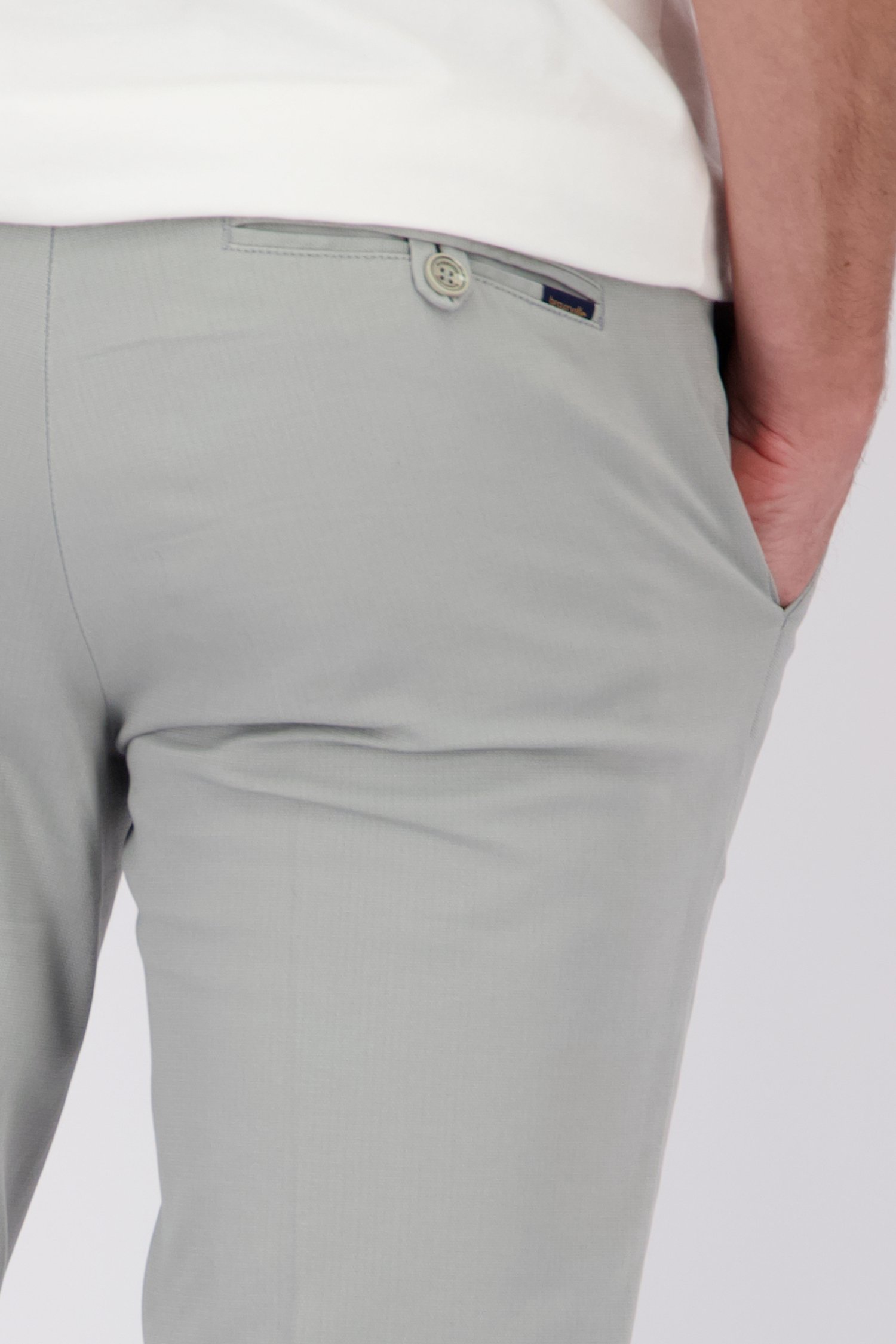 Chino gris clair - Louisiana - Regular fit de Brassville pour Hommes
